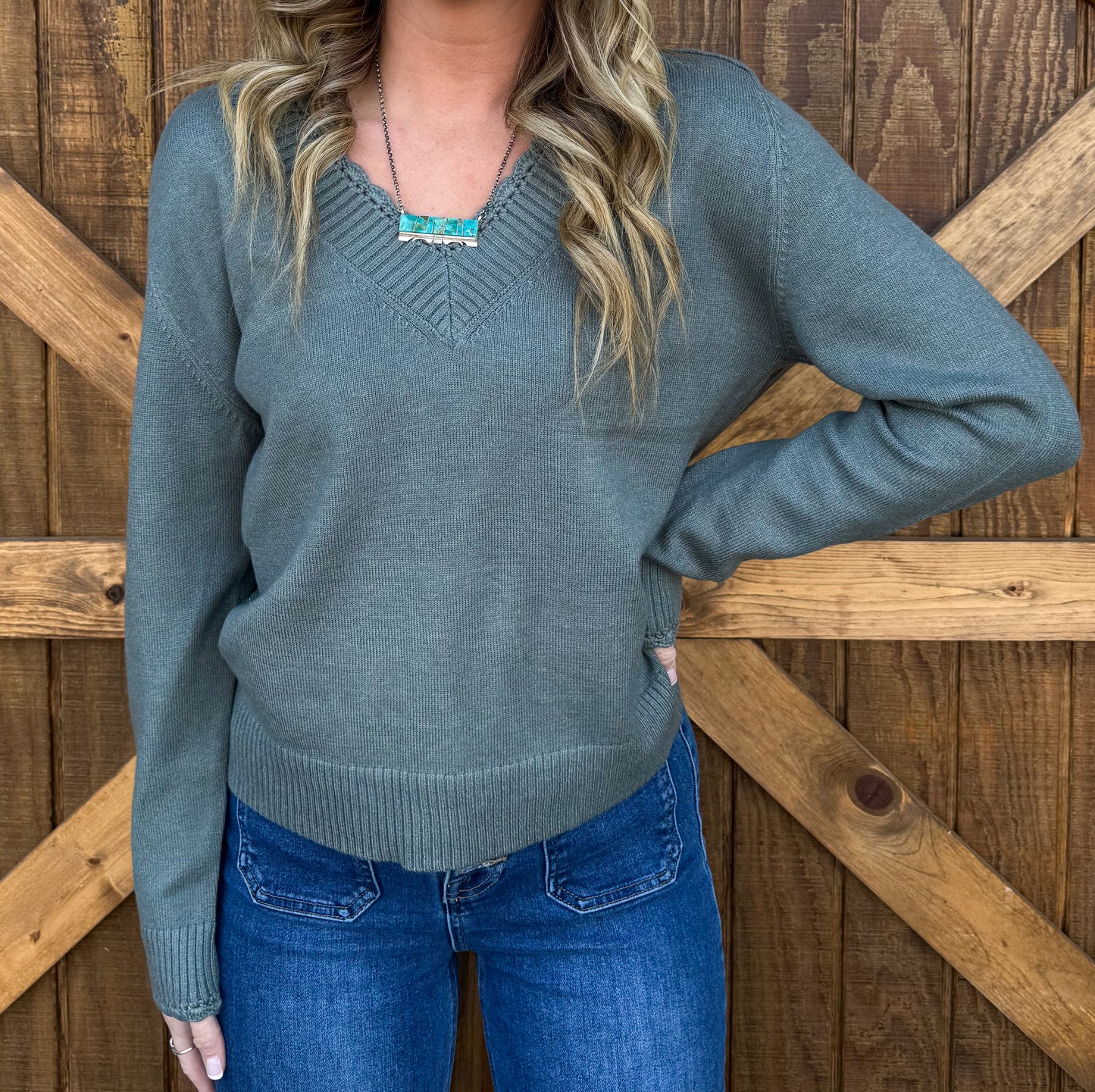 Mountain Green Sweater