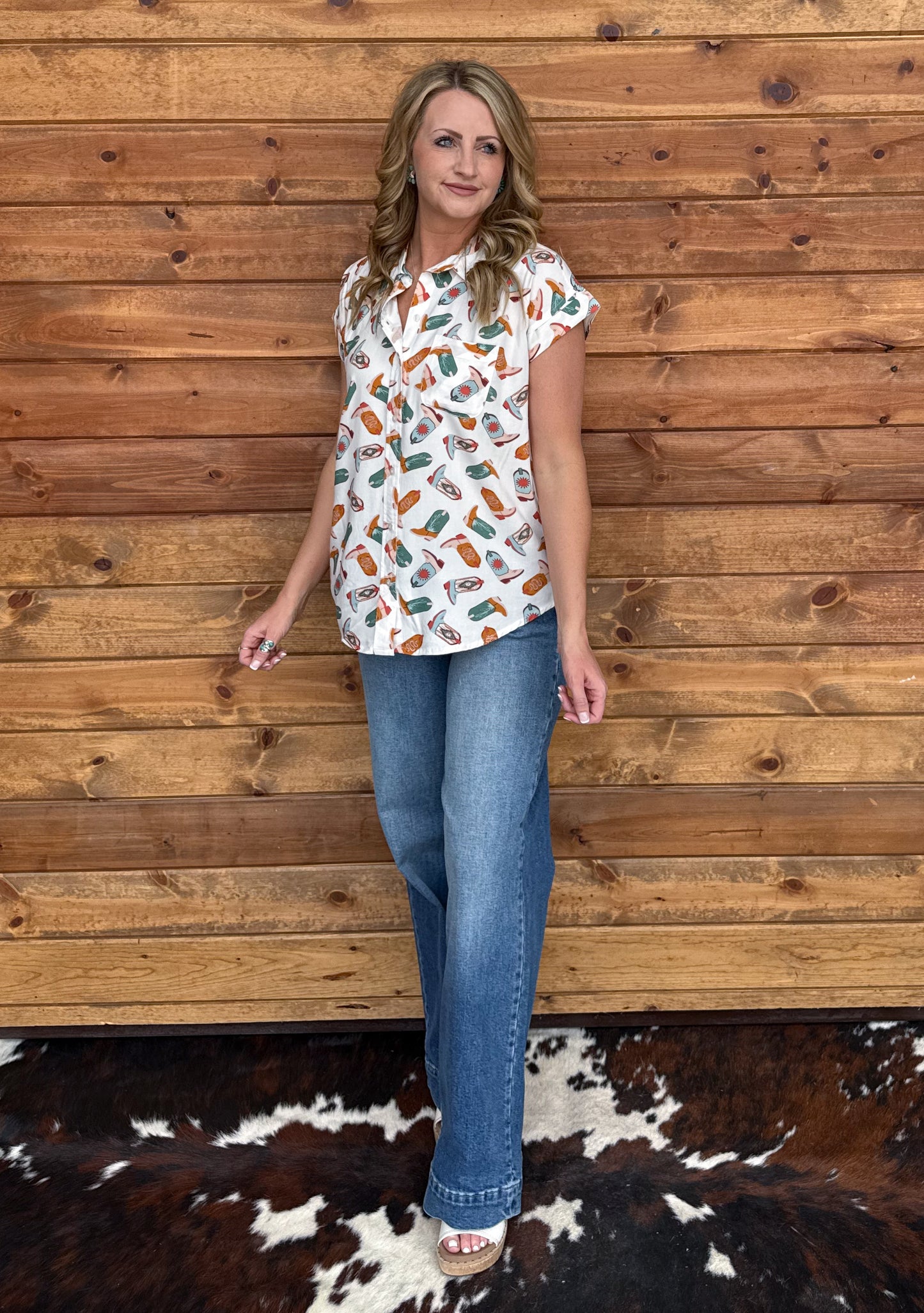 The Booties Button-Up Top