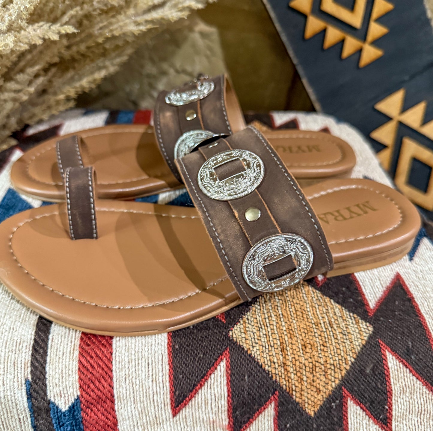 Sagebrush Concho Sandals *Brown