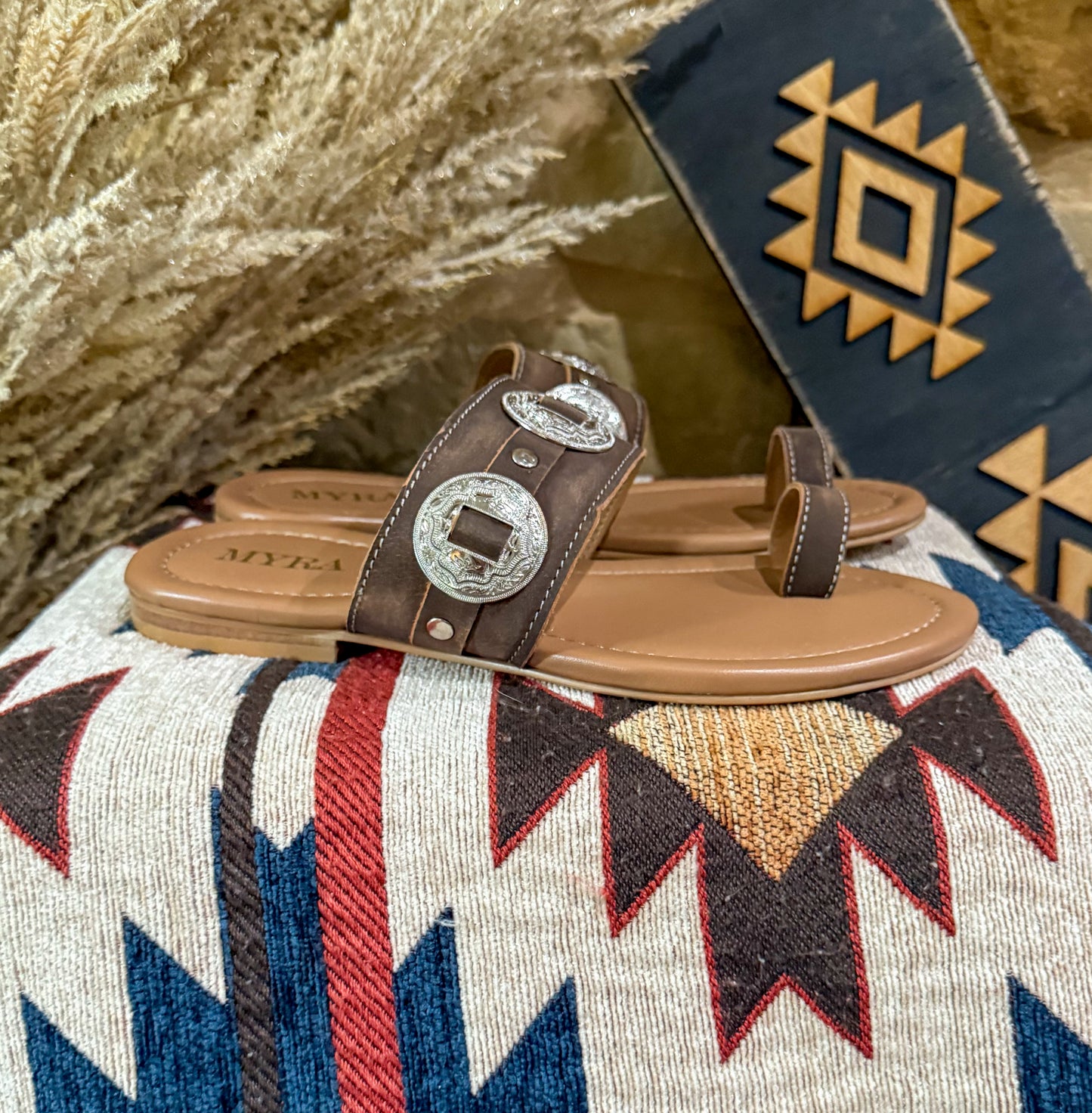 Sagebrush Concho Sandals *Brown