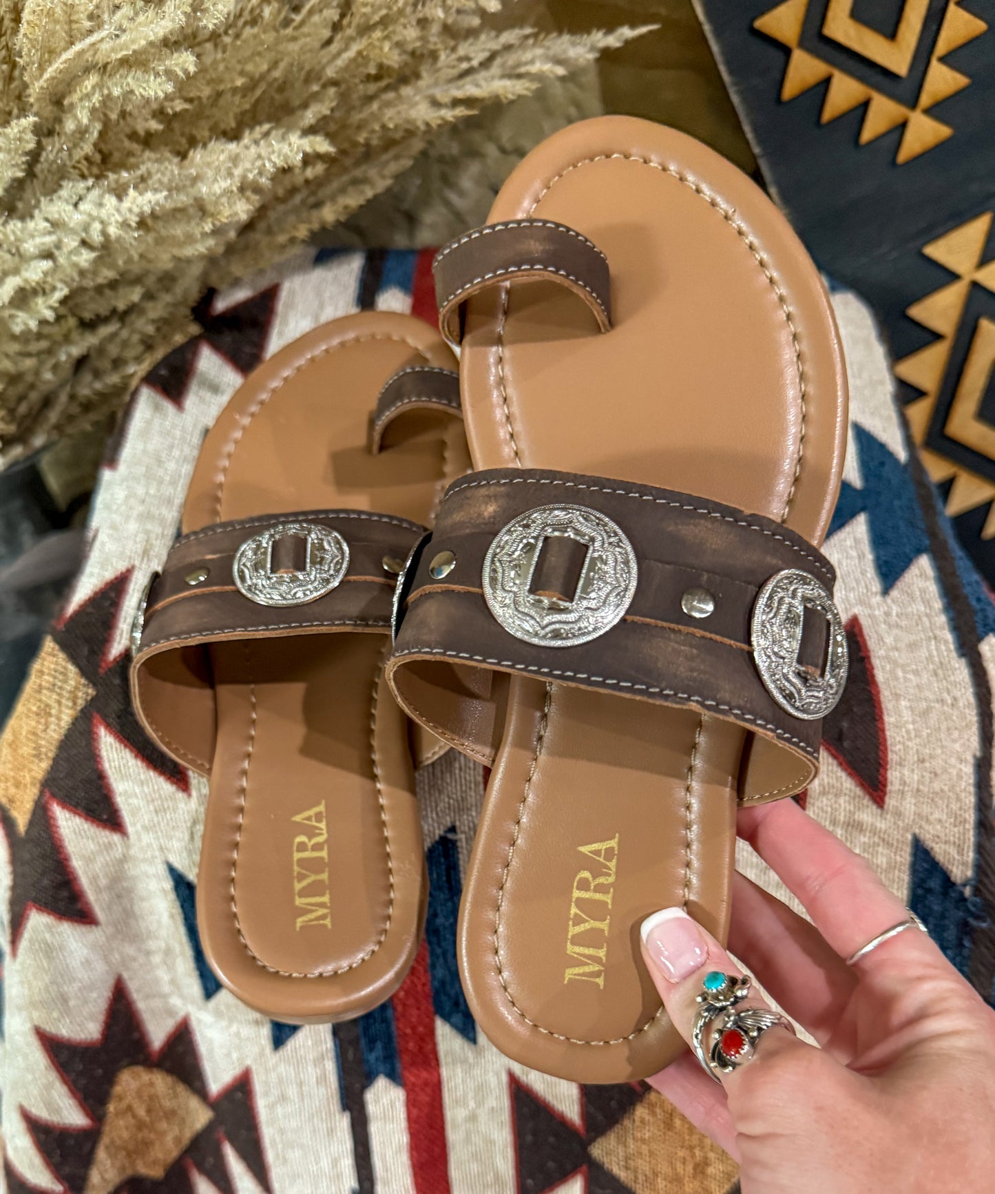Sagebrush Concho Sandals *Brown