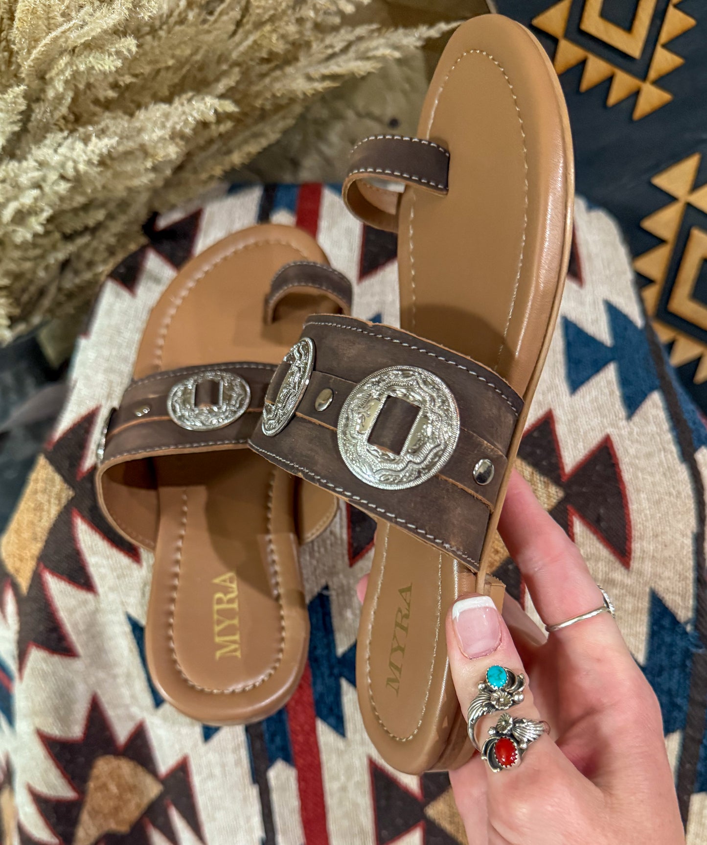 Sagebrush Concho Sandals *Brown