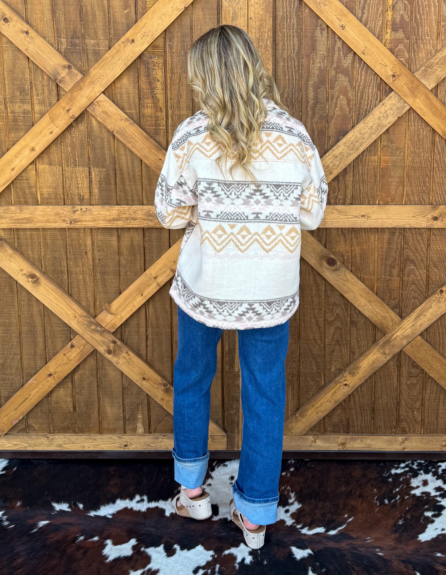 Outdoorsy Aztec Shacket