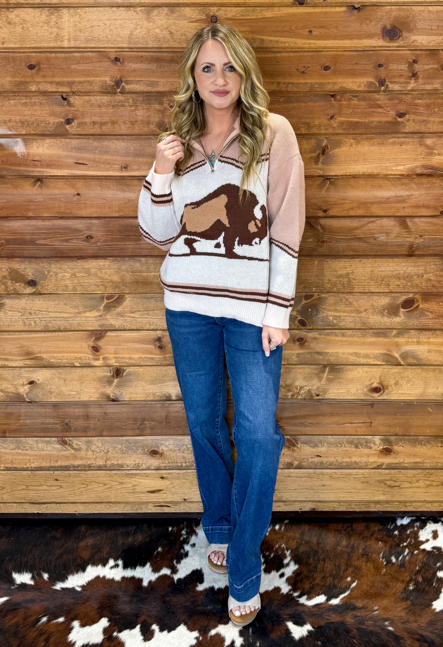 Buffalo Bill Pullover *Peach