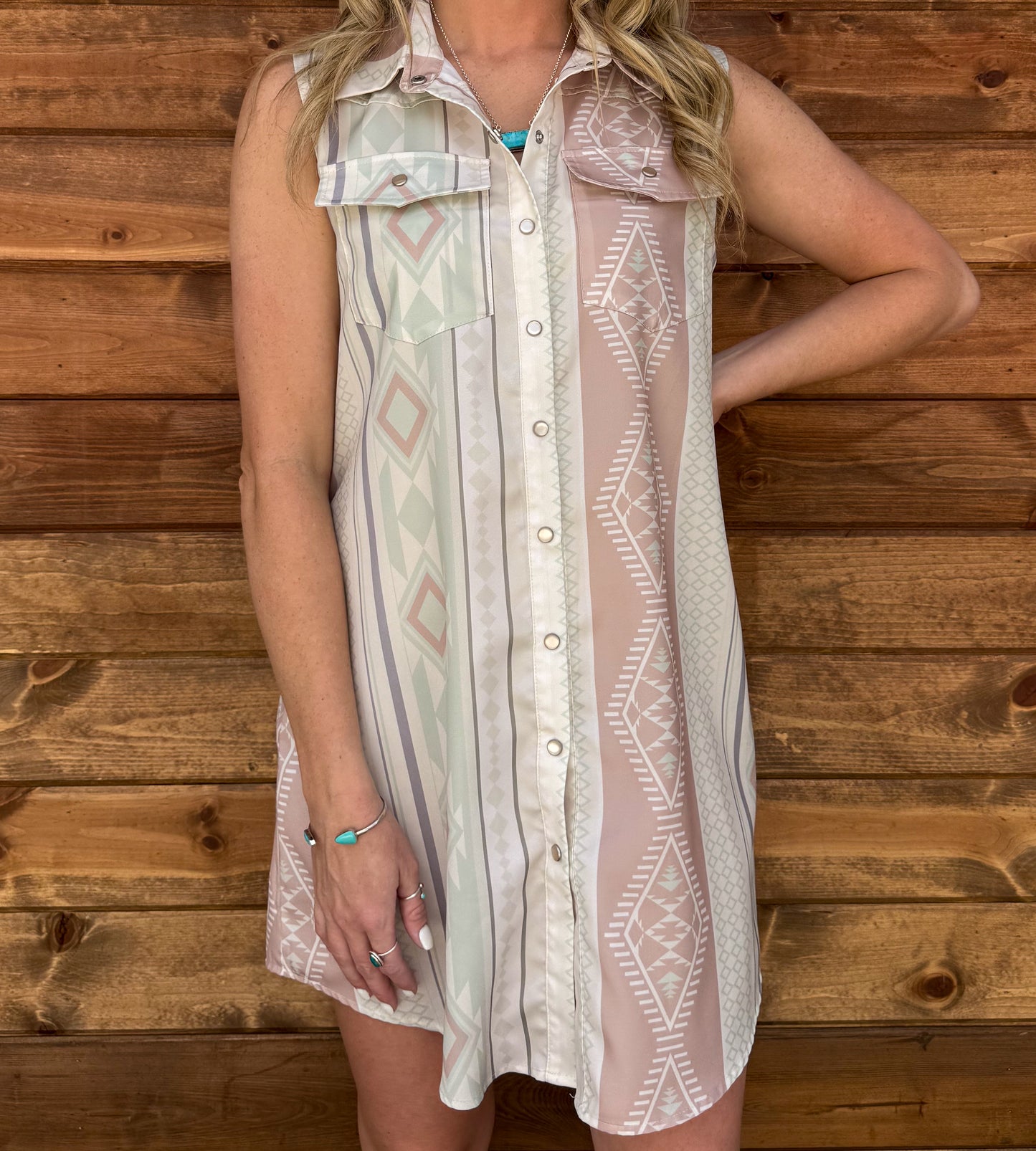 90’s Country Button-Up Dress