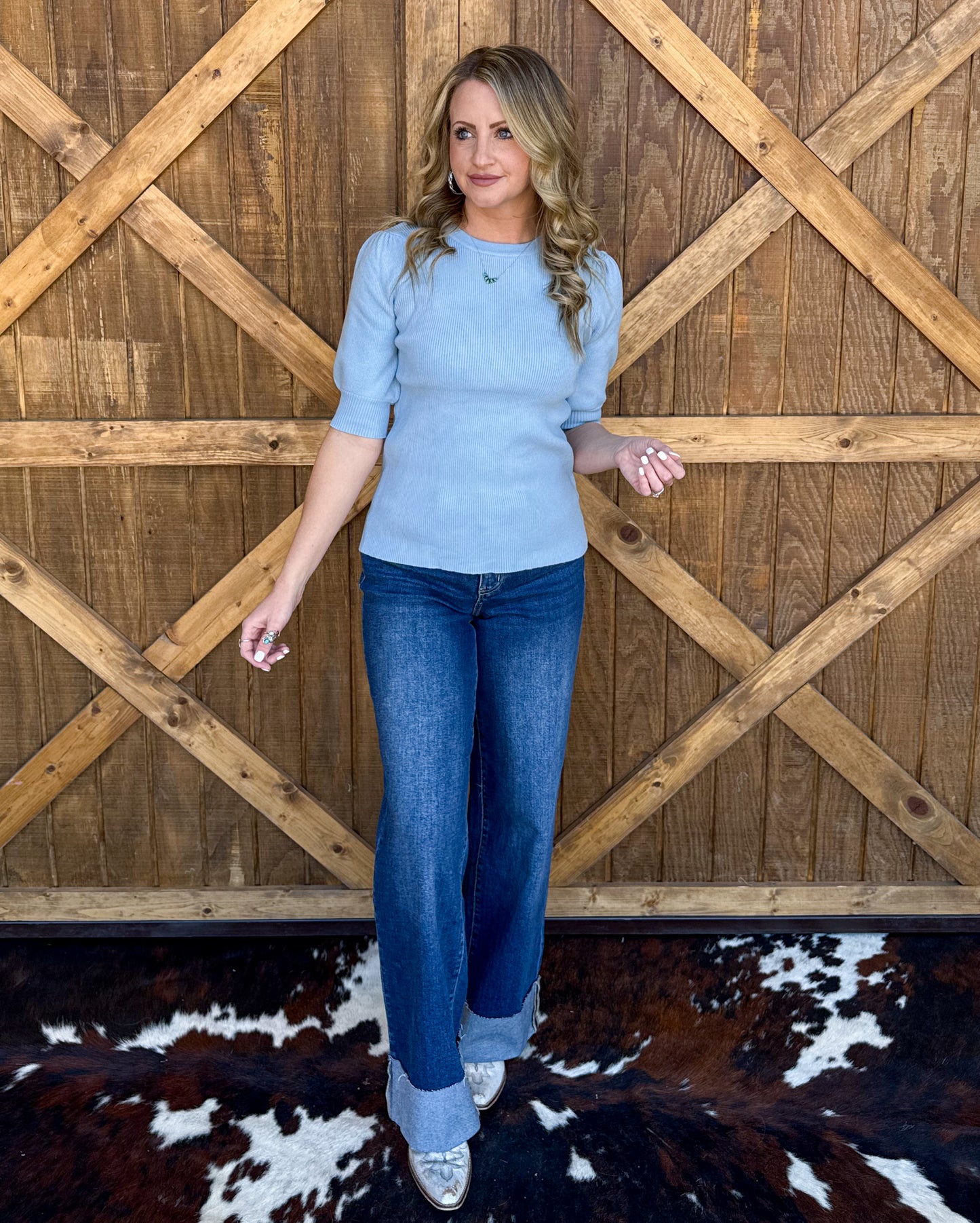 The Lola Blouse *Blue