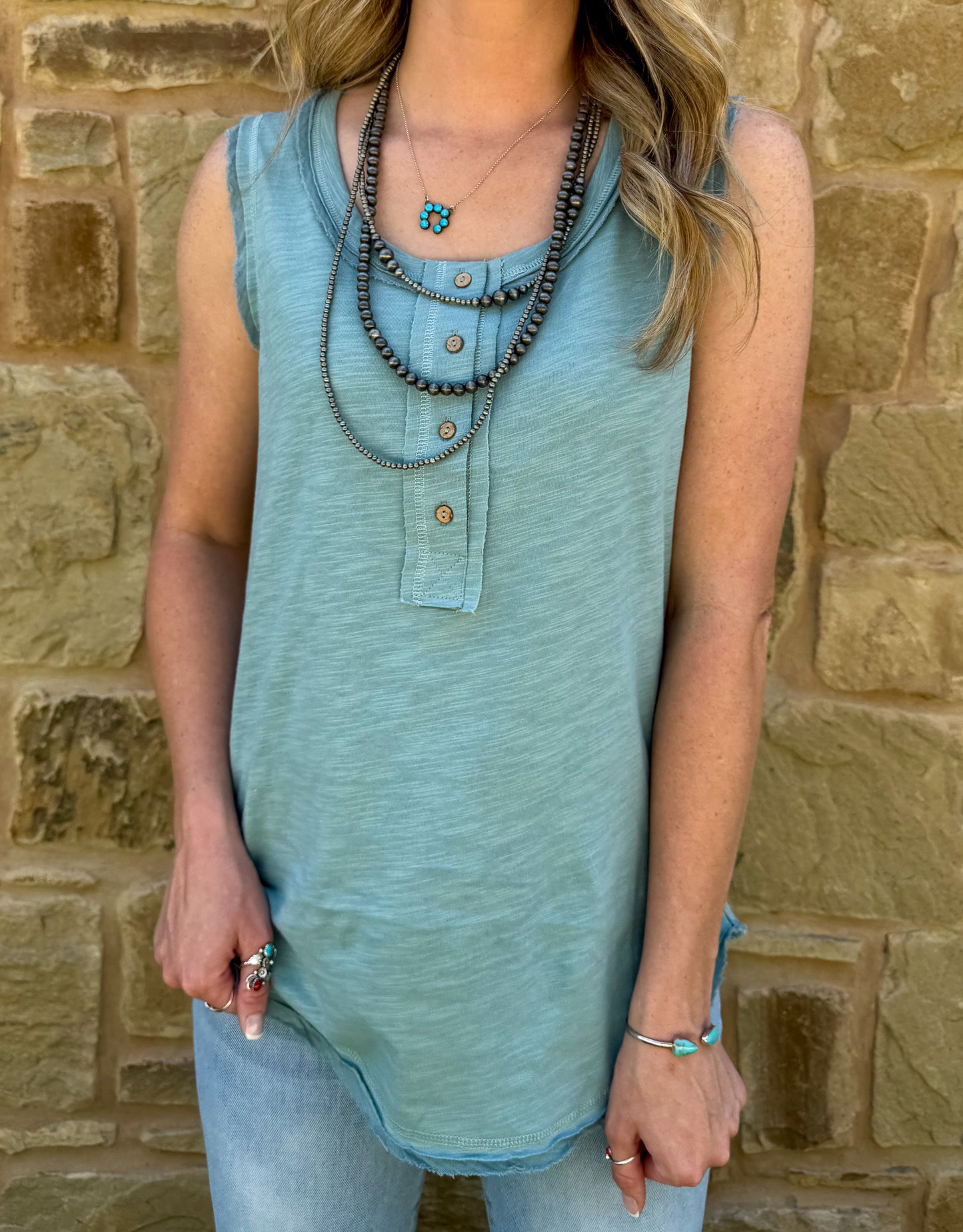 Avery Comfy Tank *Sky Blue