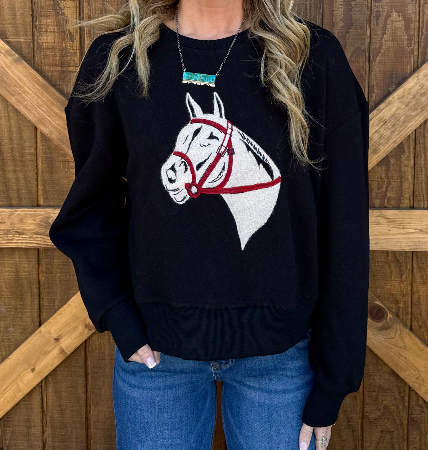 Fort Worth Horses Sweater