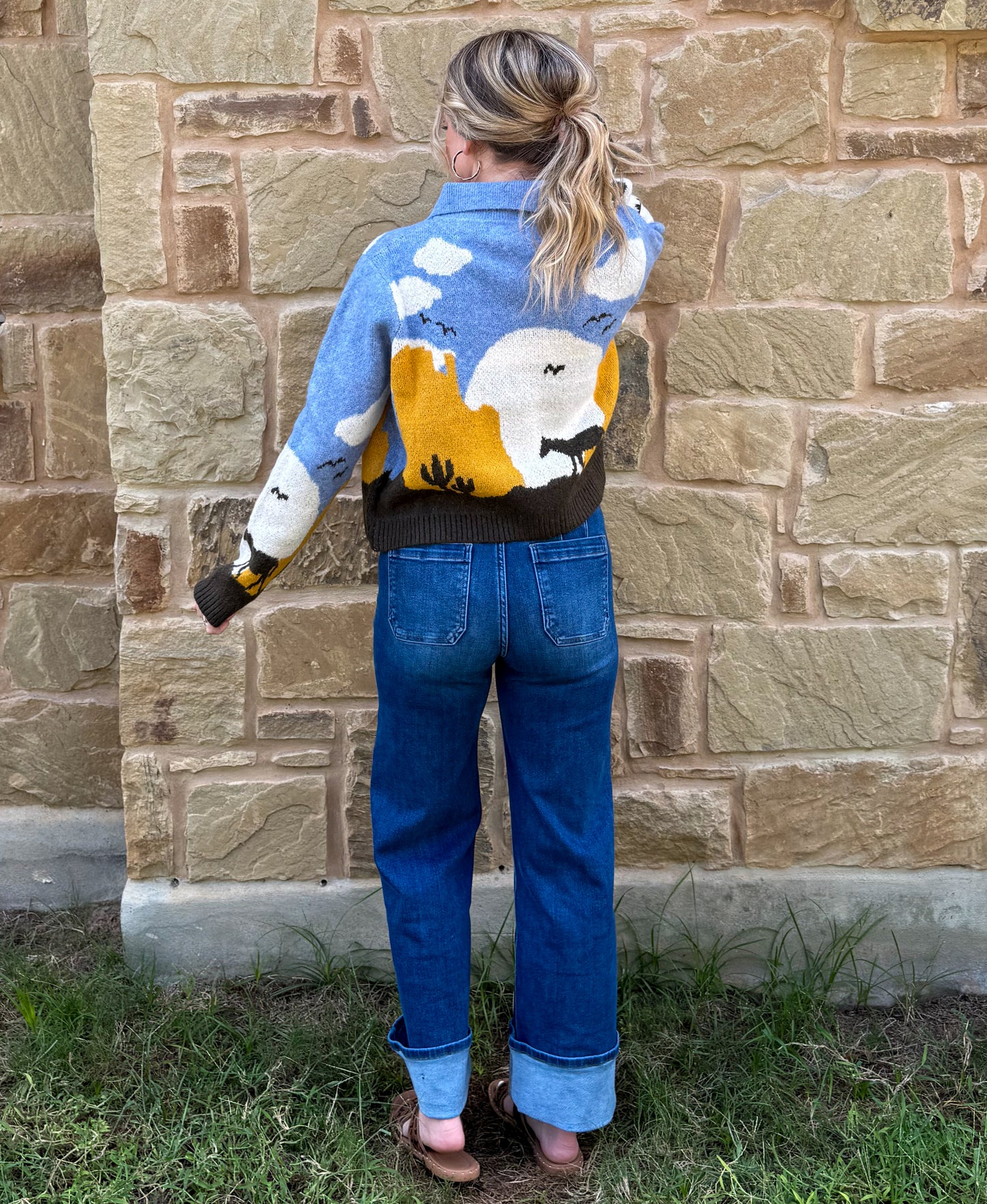 Sunset Horse Cardigan