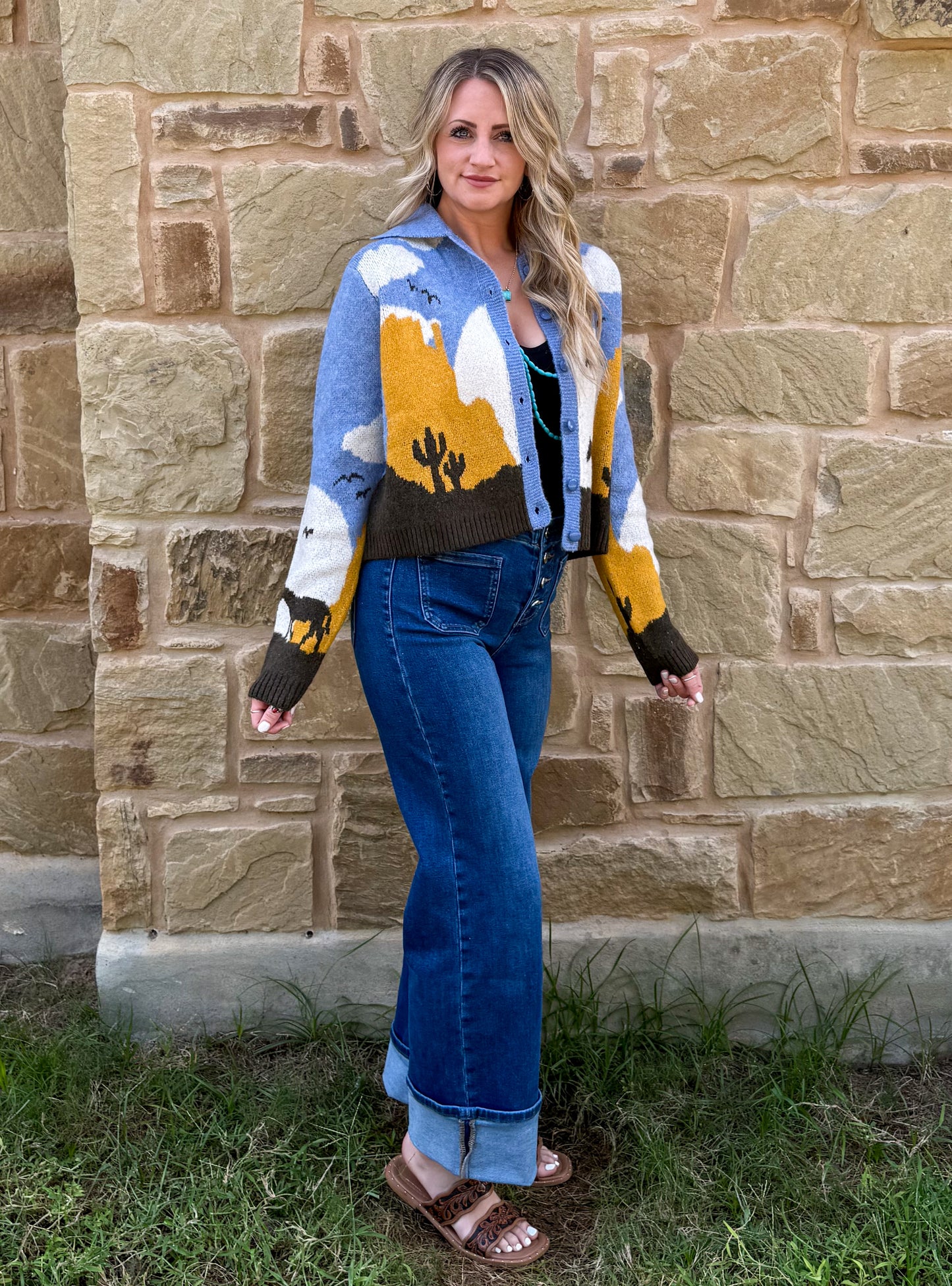 Sunset Horse Cardigan