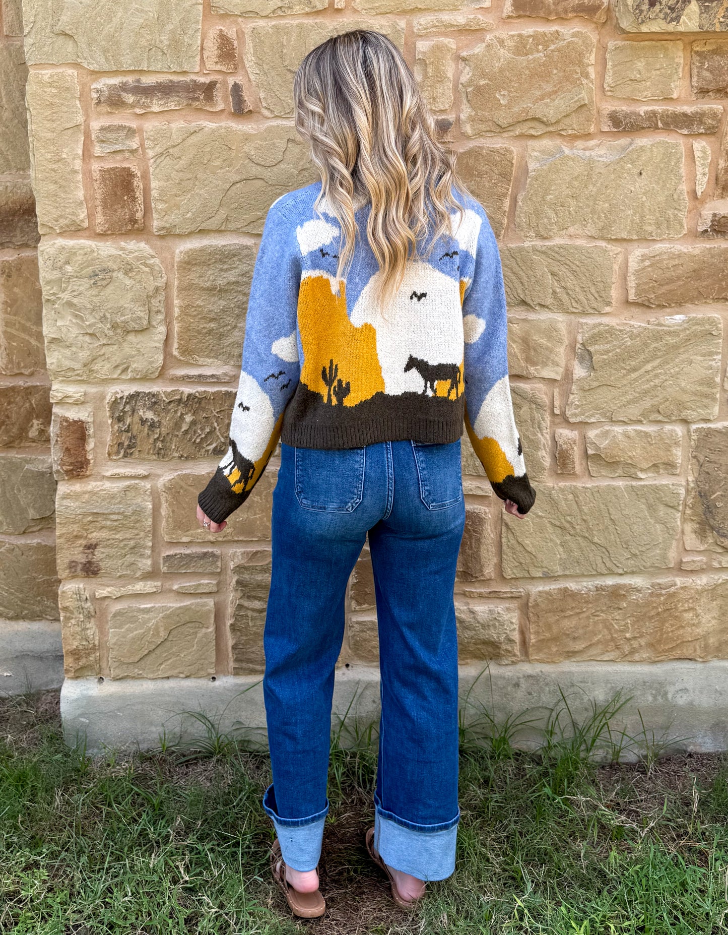 Sunset Horse Cardigan