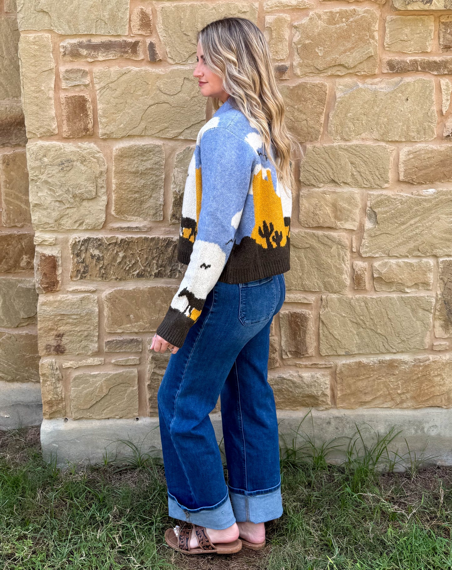 Sunset Horse Cardigan