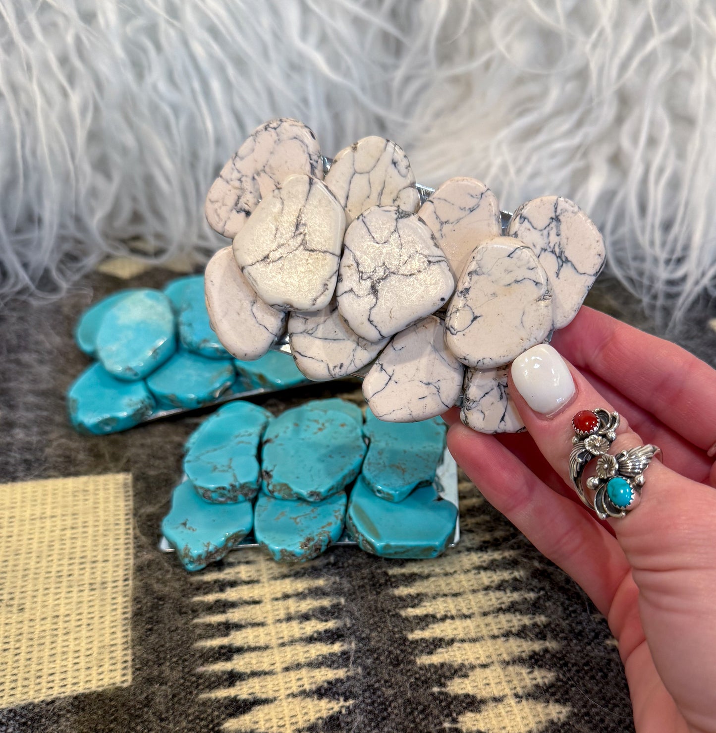 Multi-Stone Belt Buckle