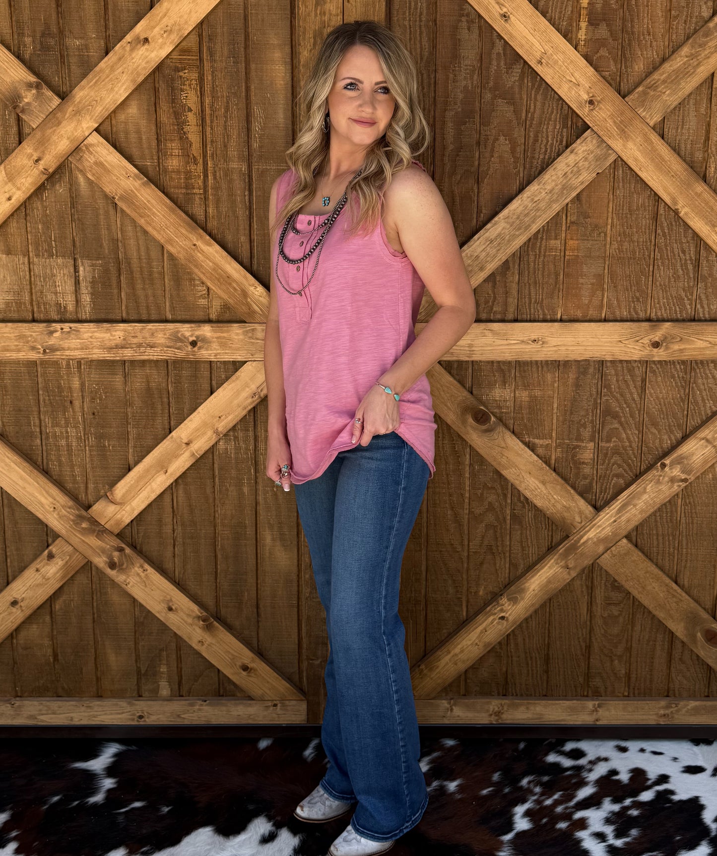 Avery Comfy Tank *Pink
