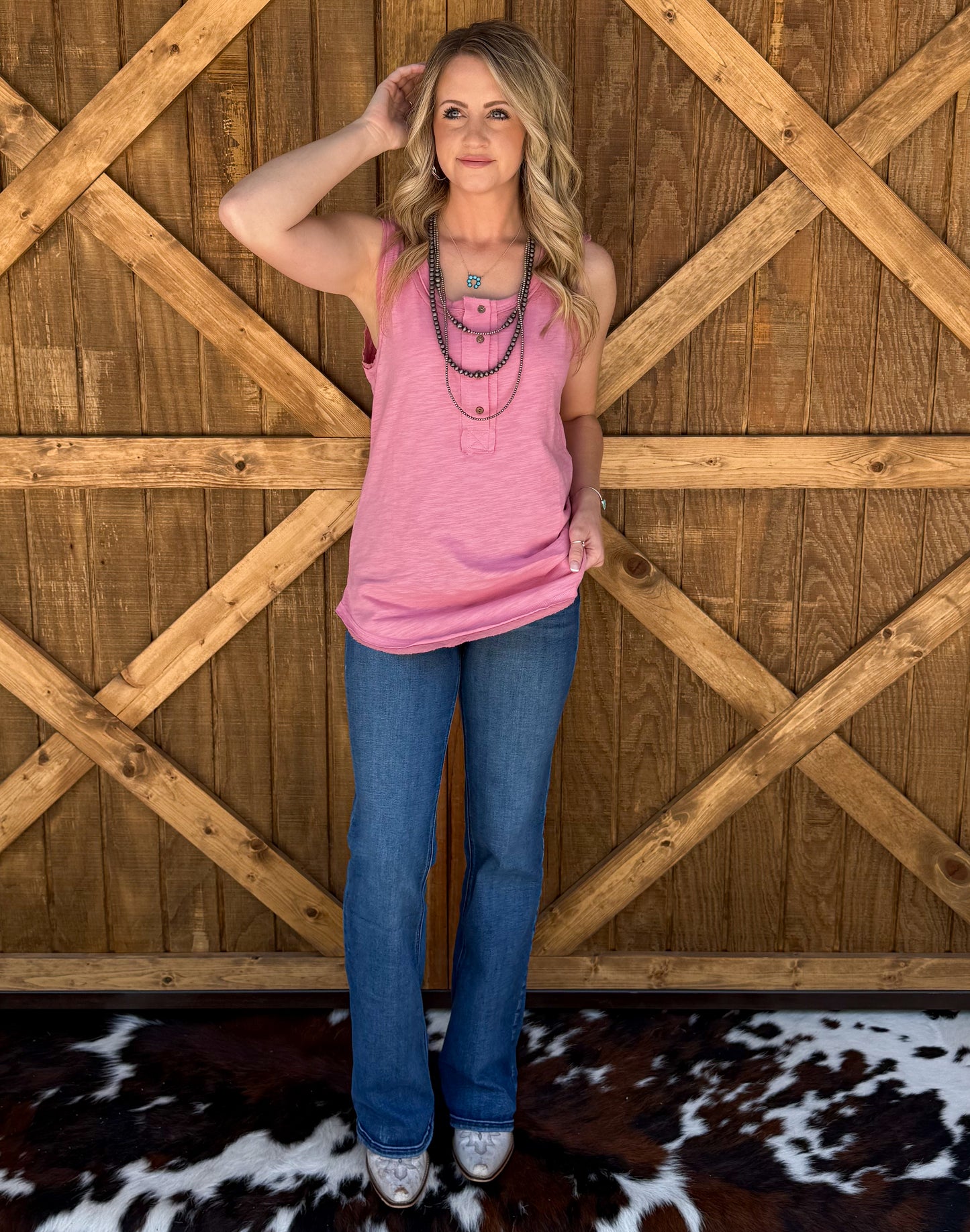 Avery Comfy Tank *Pink