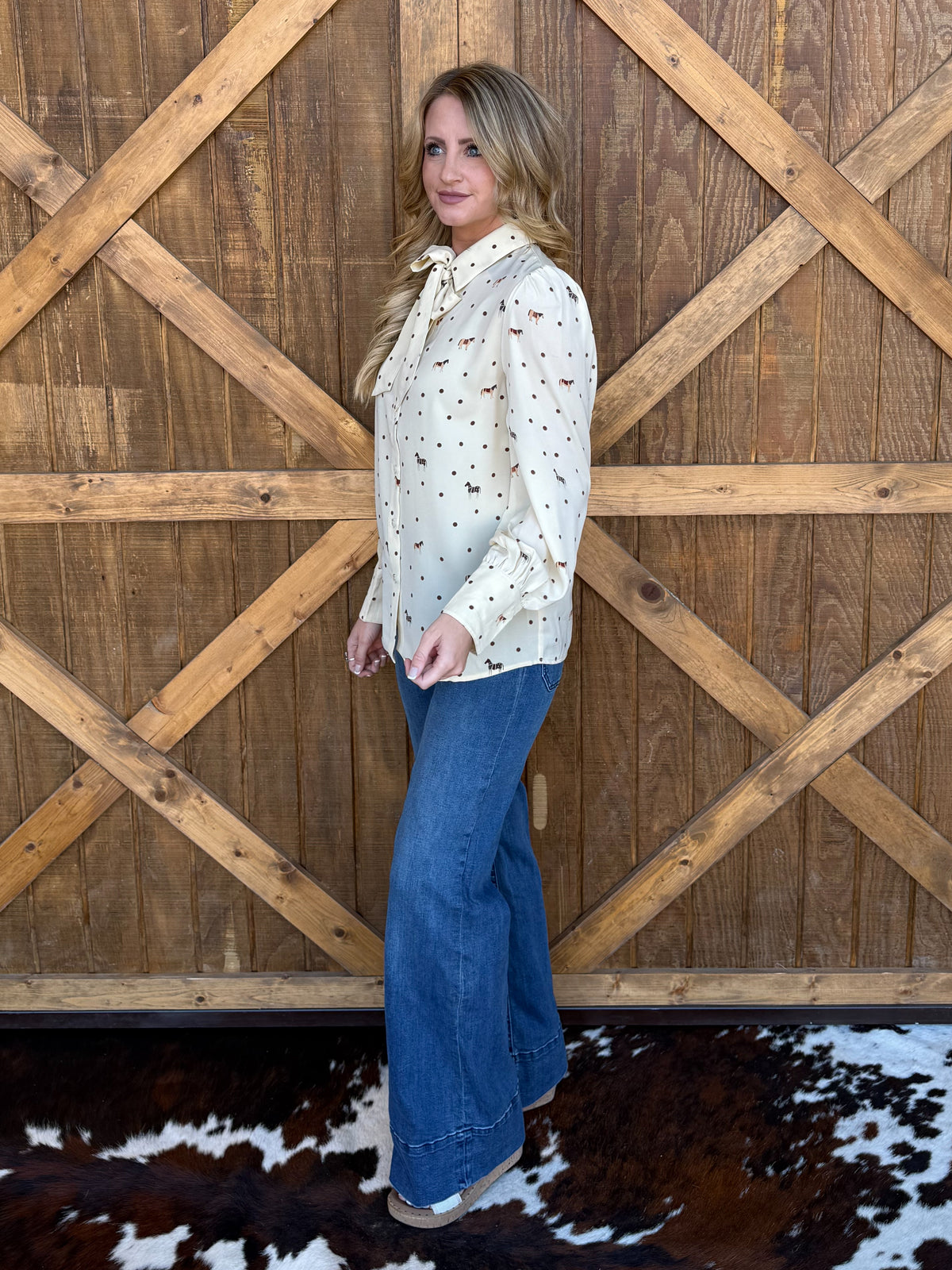 Dots & Horses Blouse