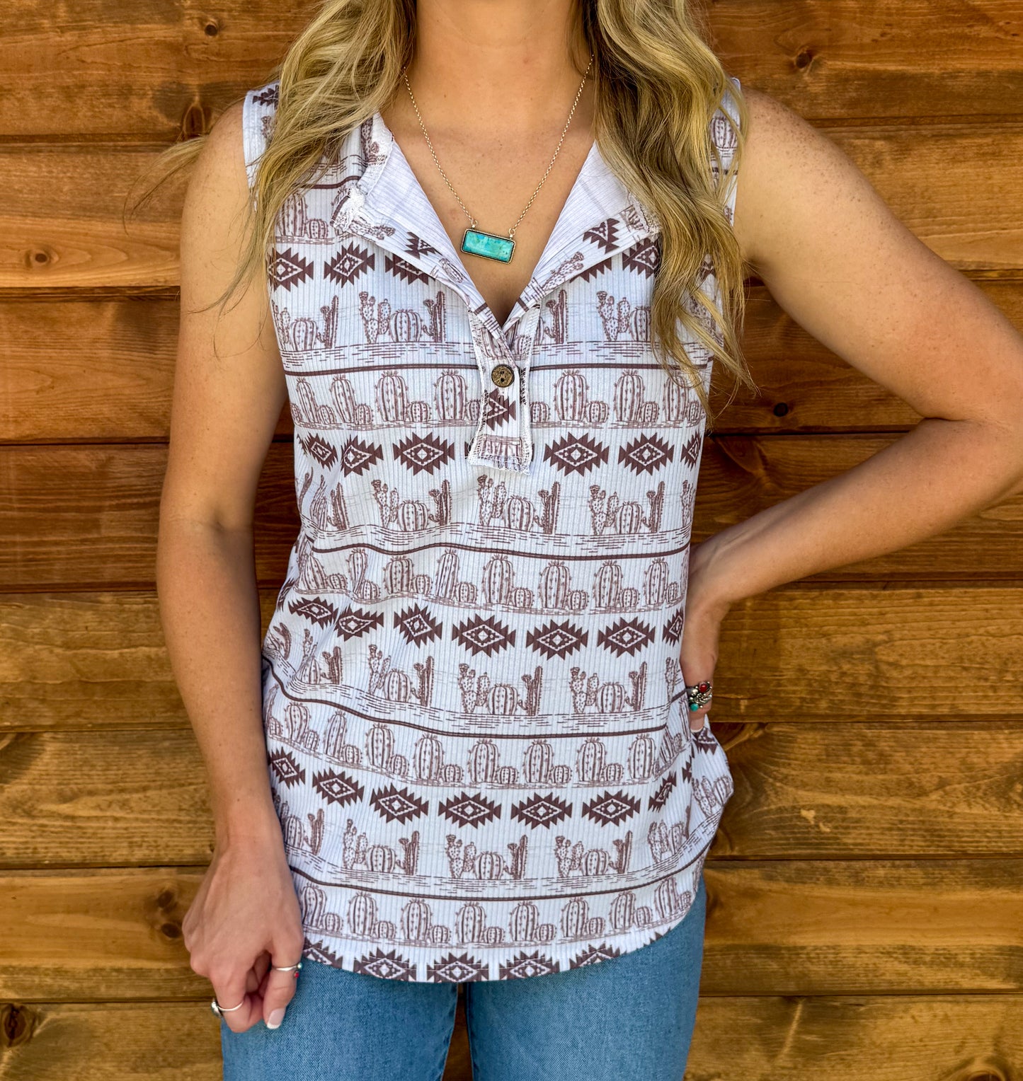 Cactus & Aztec Tank