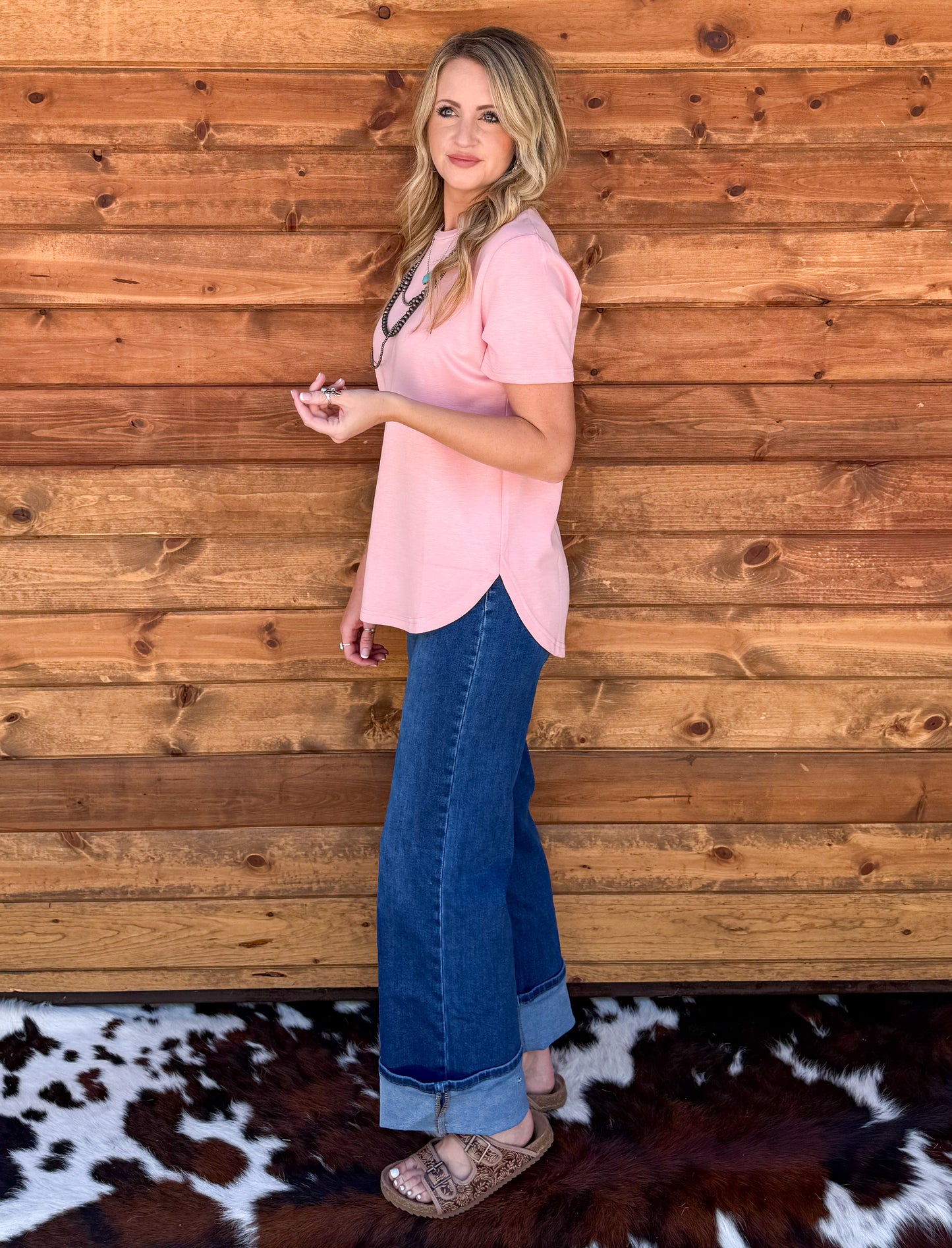 Cloud Basic Free Tee *Blush