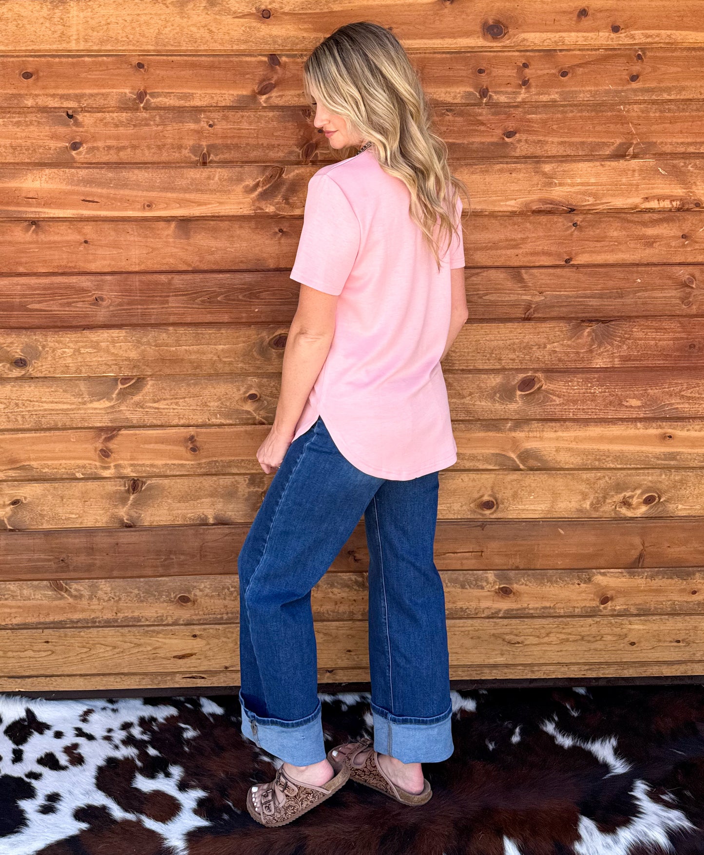 Cloud Basic Free Tee *Blush