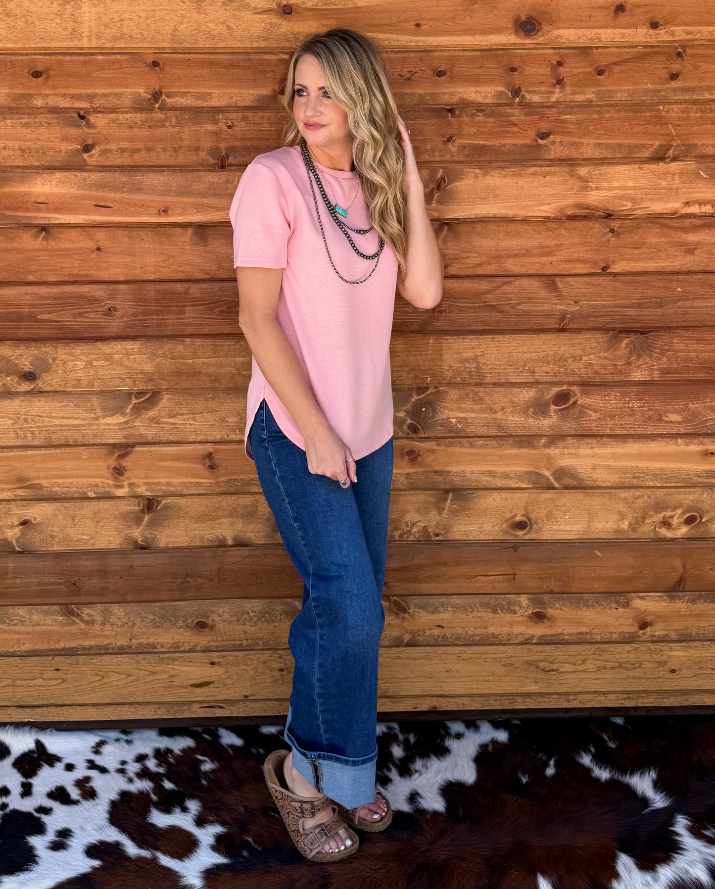 Cloud Basic Free Tee *Blush