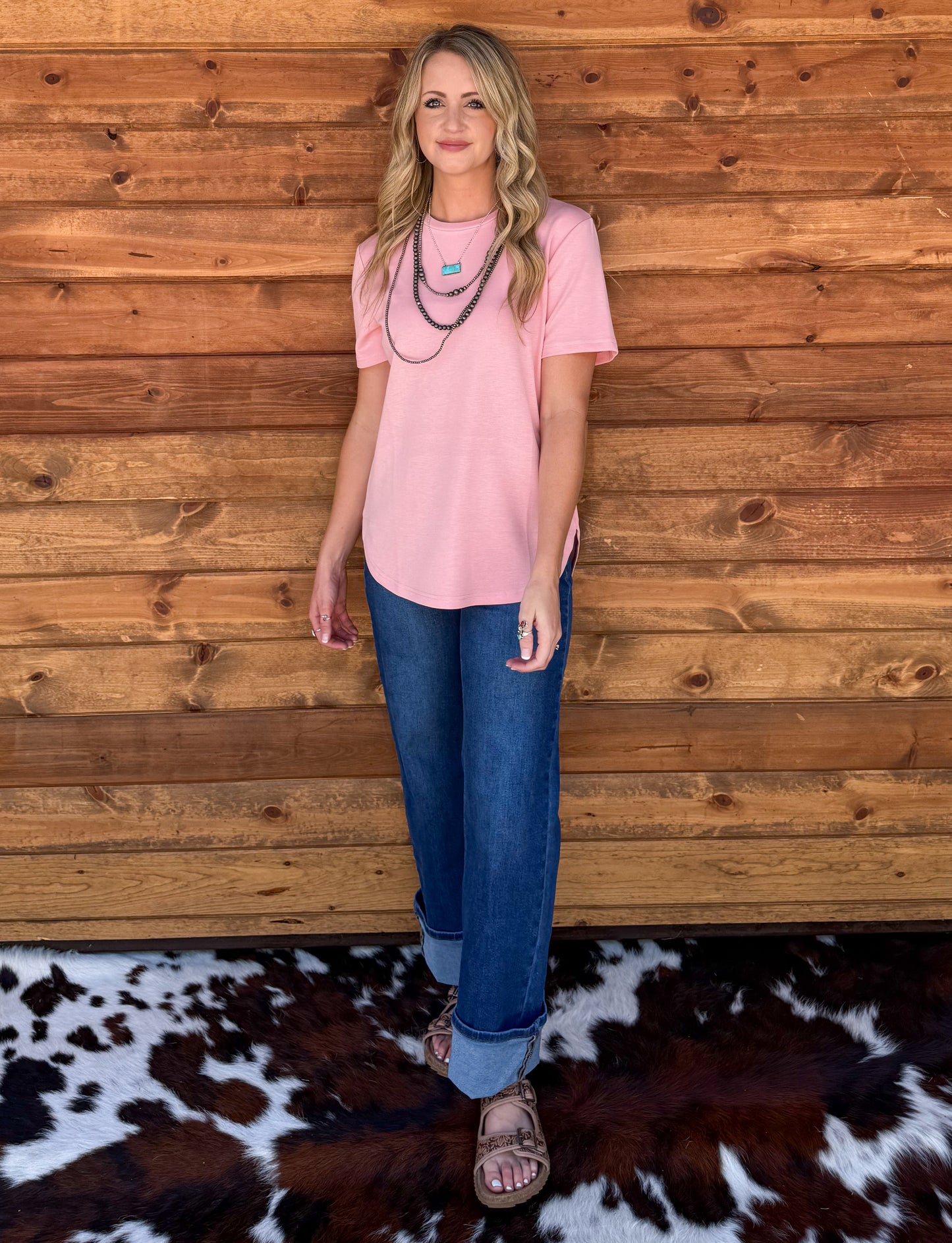 Cloud Basic Free Tee *Blush