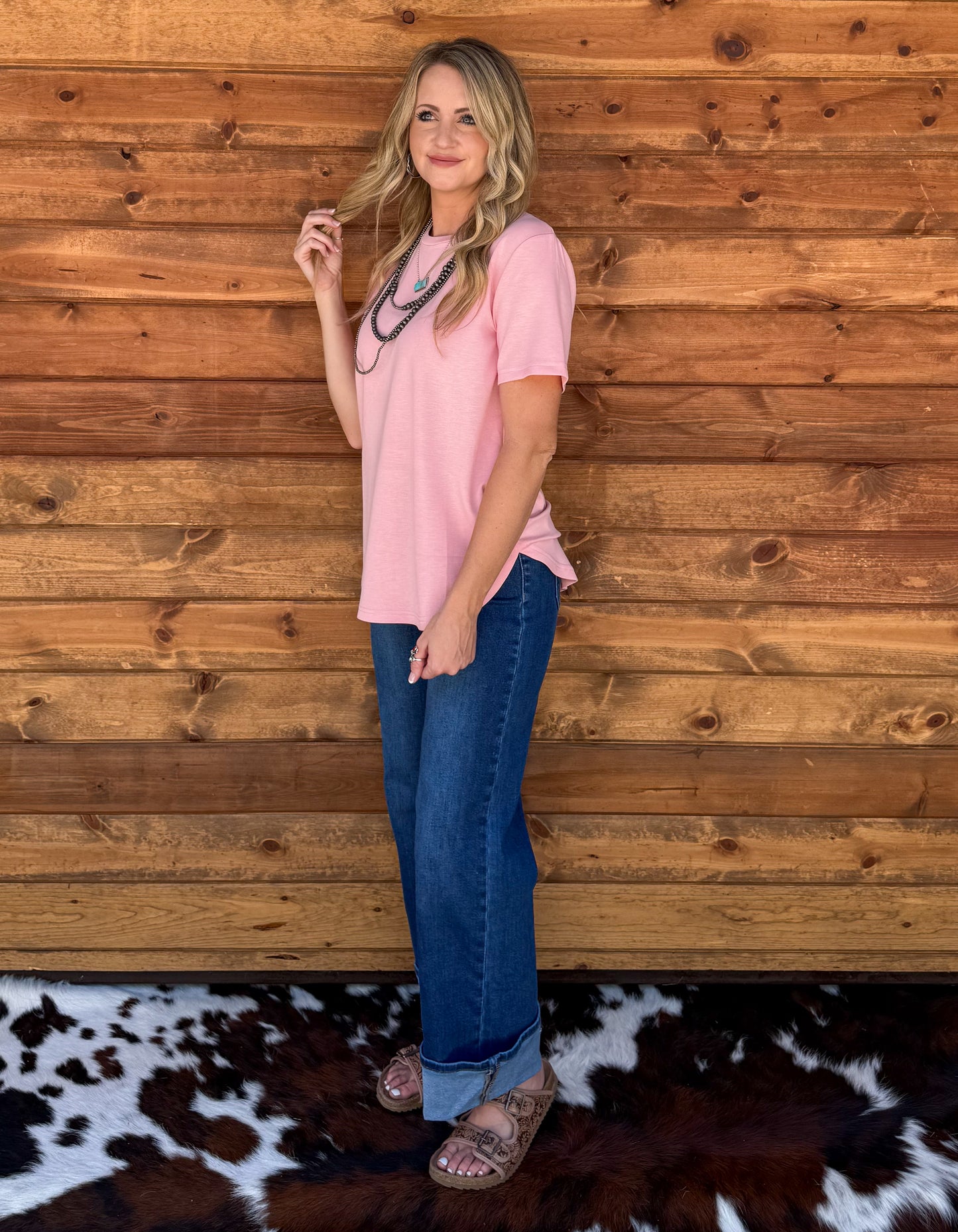 Cloud Basic Free Tee *Blush