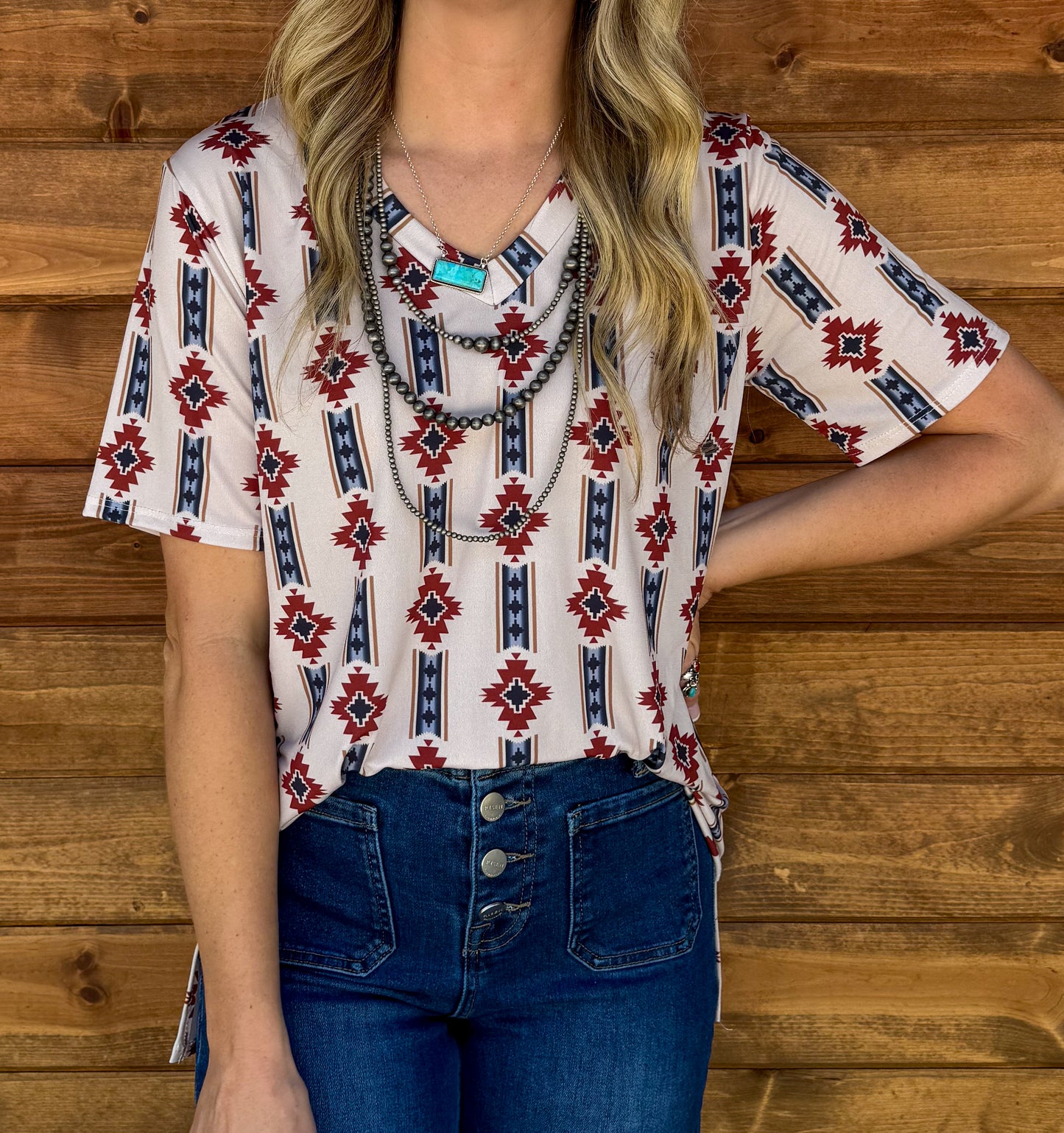 Pendleton Aztec Top