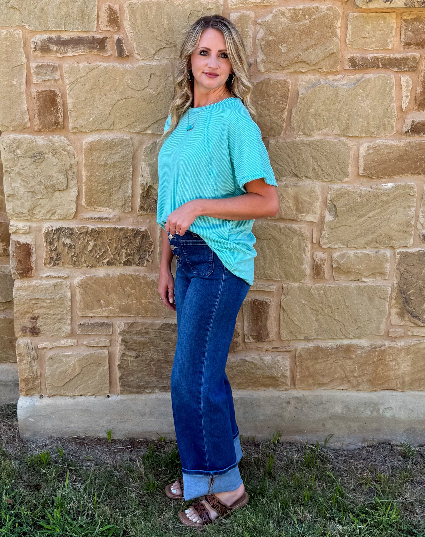Ribbed Basic Top *Mint