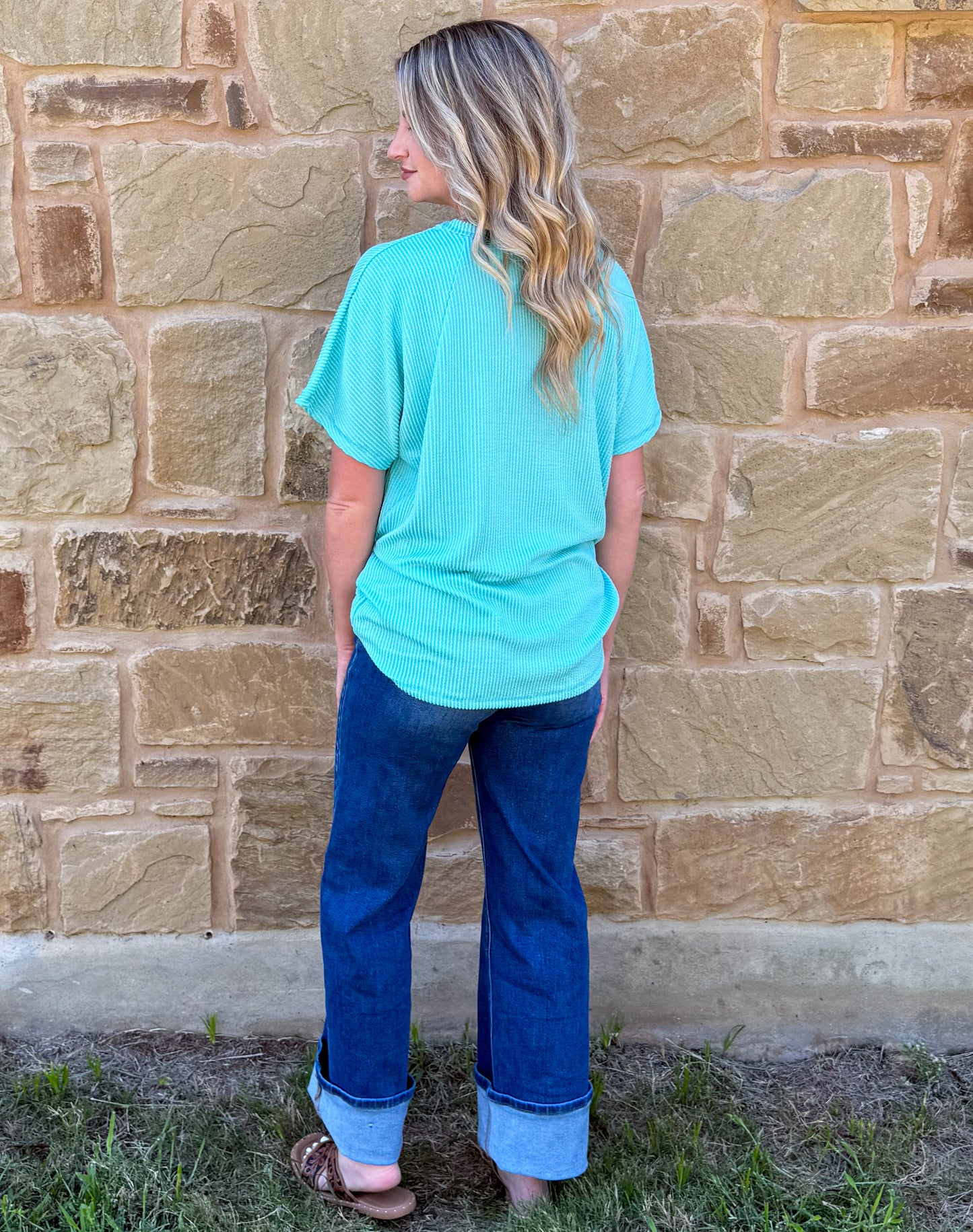 Ribbed Basic Top *Mint