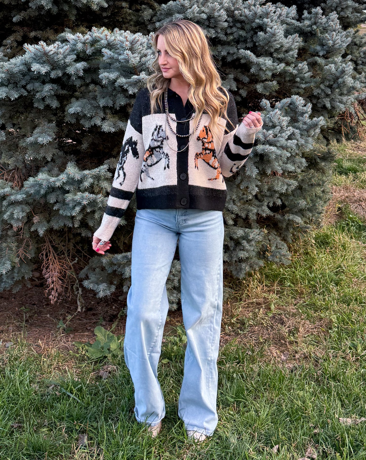 Cody Horses Cardigan