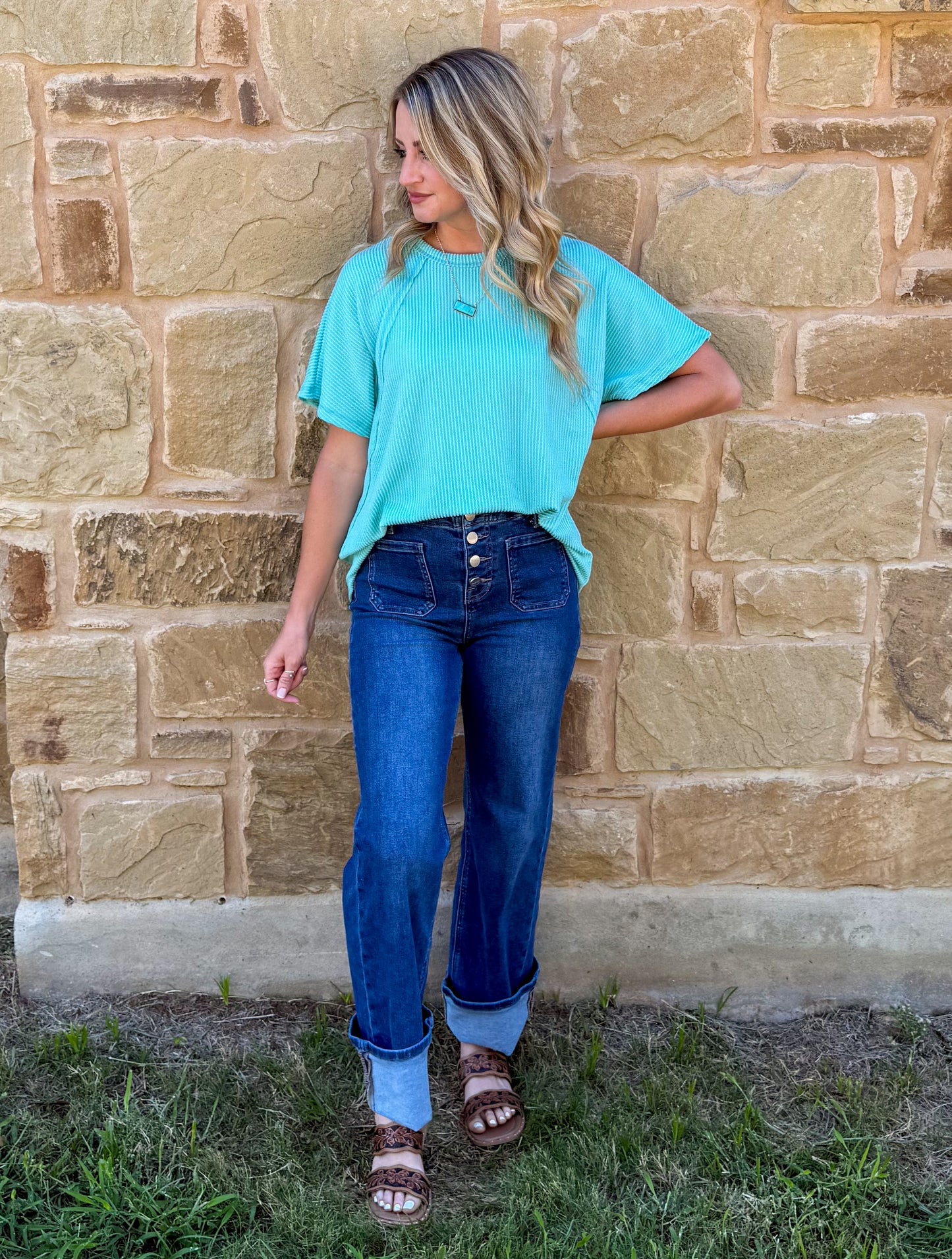 Ribbed Basic Top *Mint