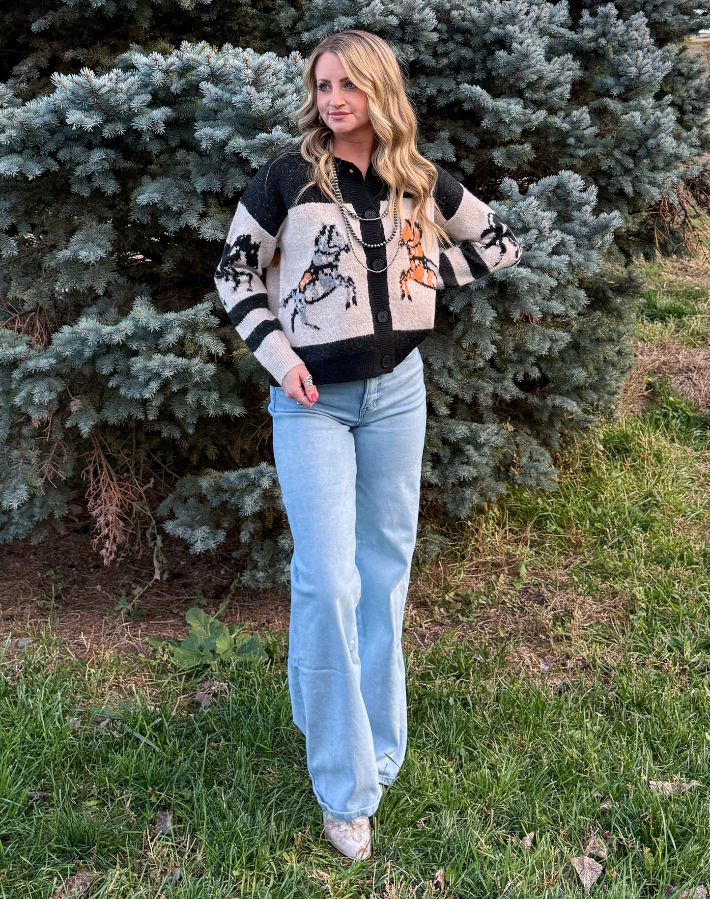 Cody Horses Cardigan
