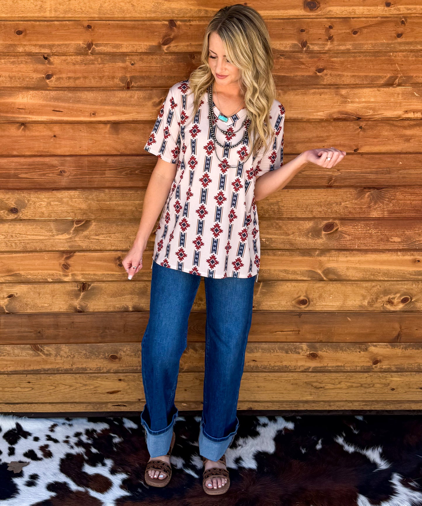 Pendleton Aztec Top