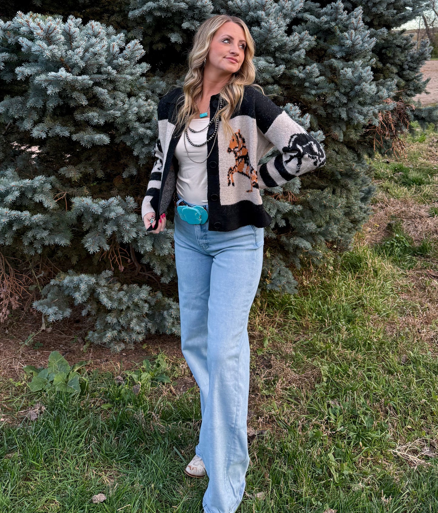 Cody Horses Cardigan