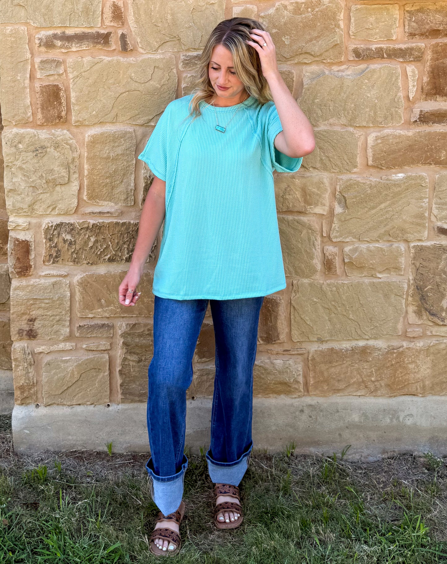 Ribbed Basic Top *Mint