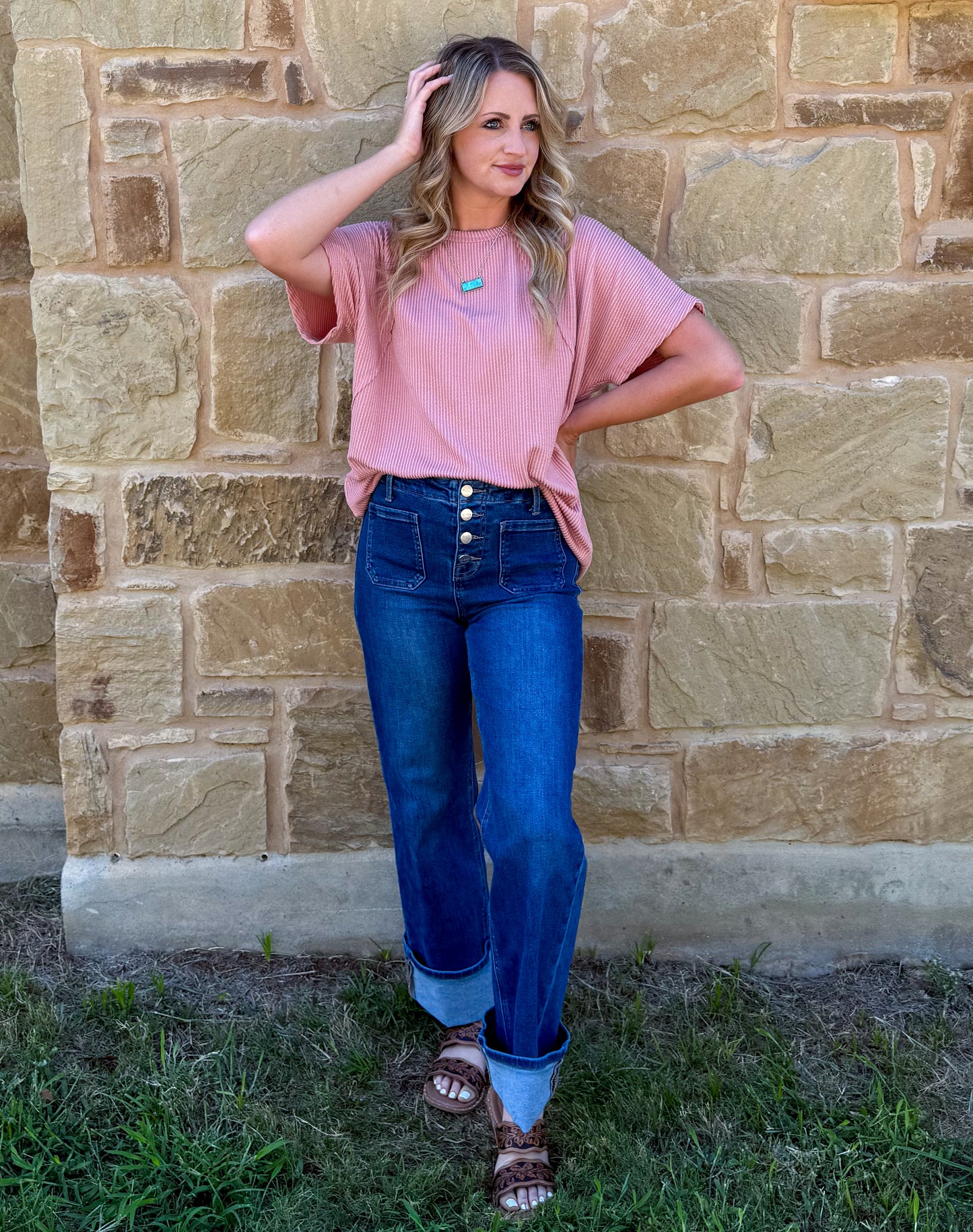 Ribbed Basic Top *Mauve