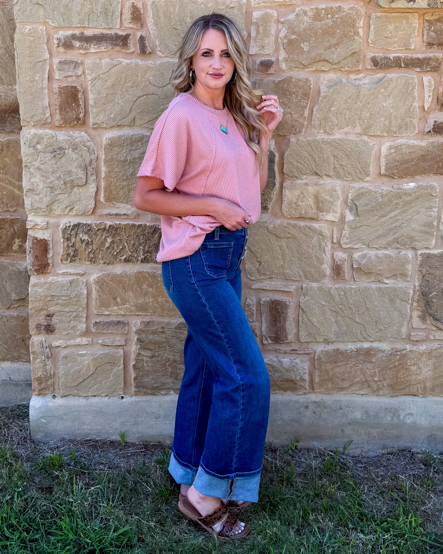 Ribbed Basic Top *Mauve