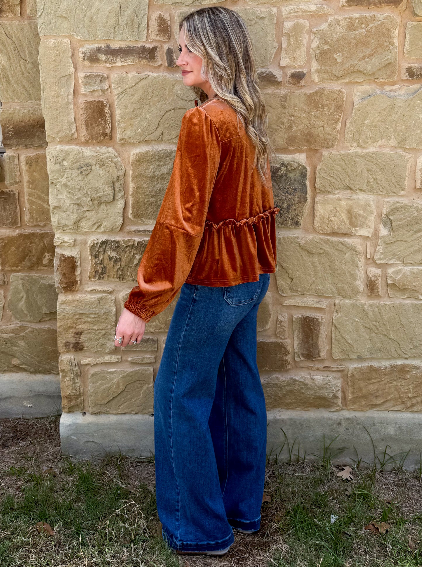 Western Velvet Blouse