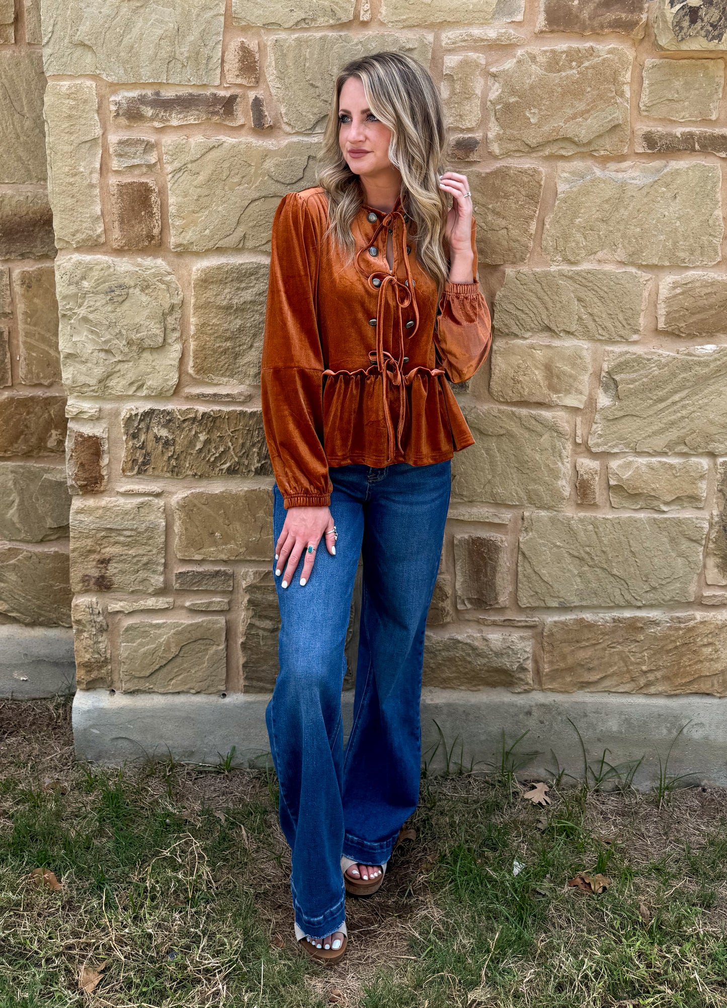 Western Velvet Blouse