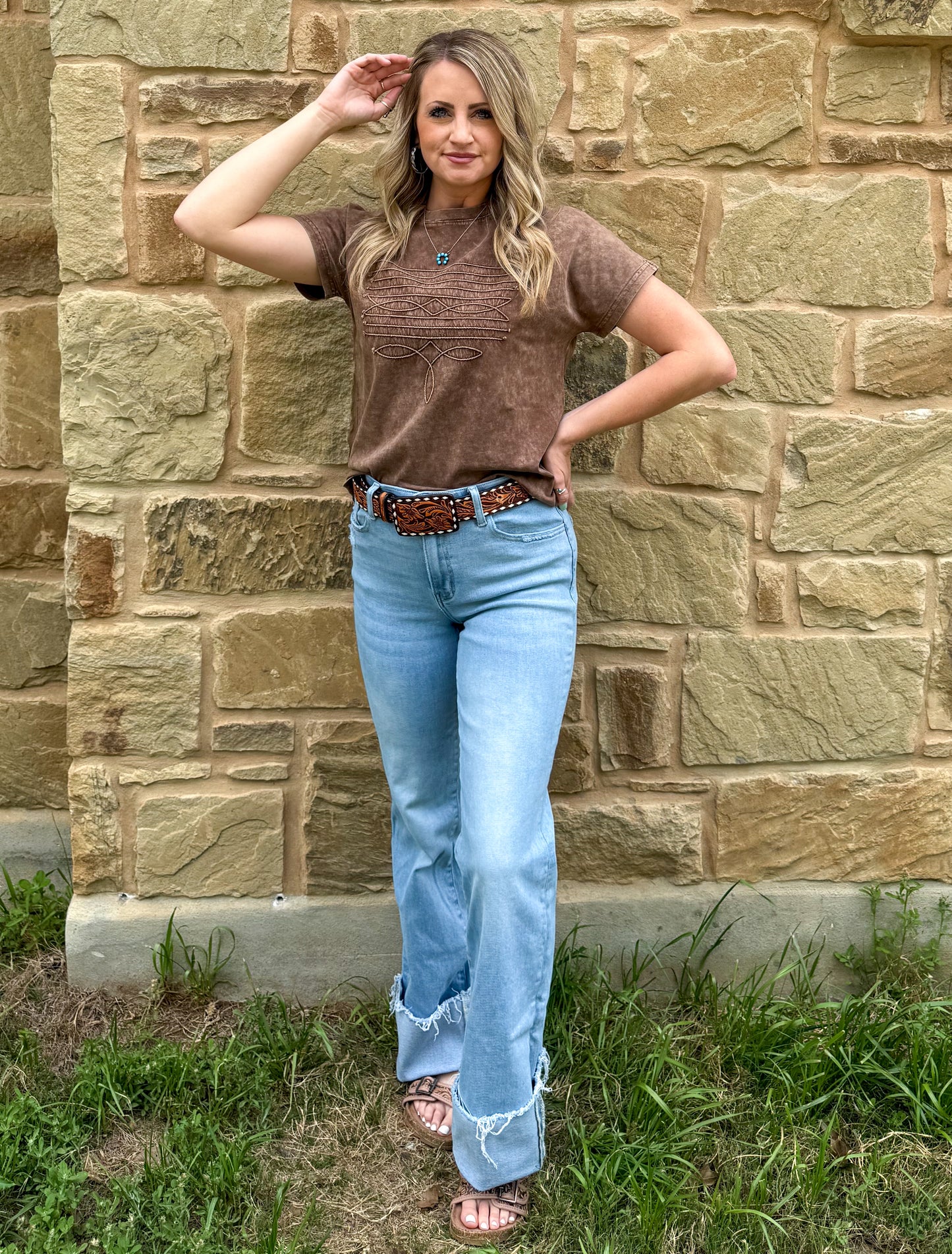 Rope Boot Stitch Top