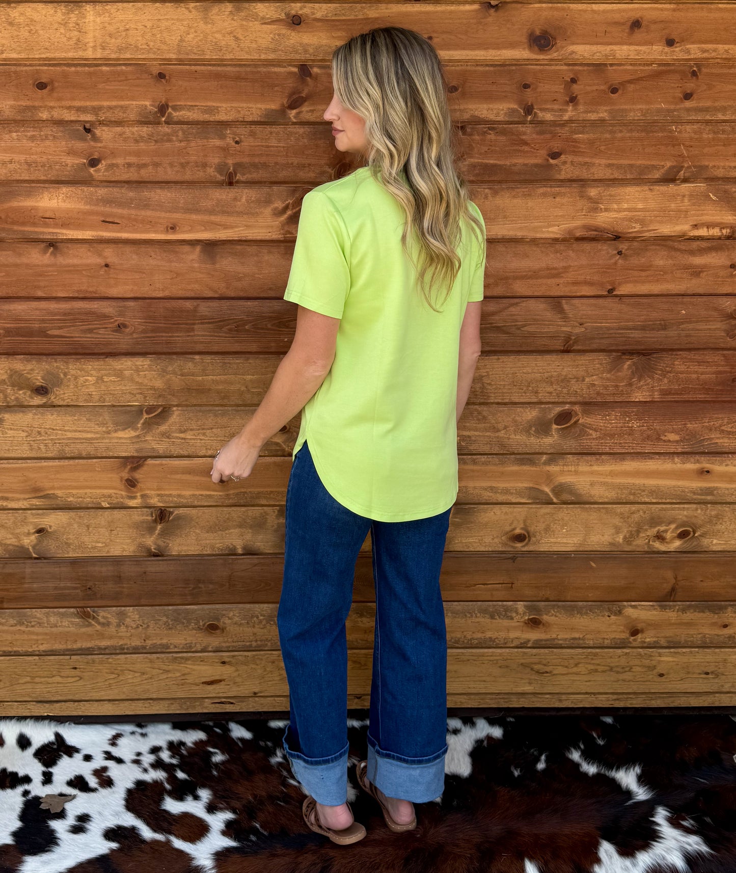 Cloud Basic Free Tee *Lime