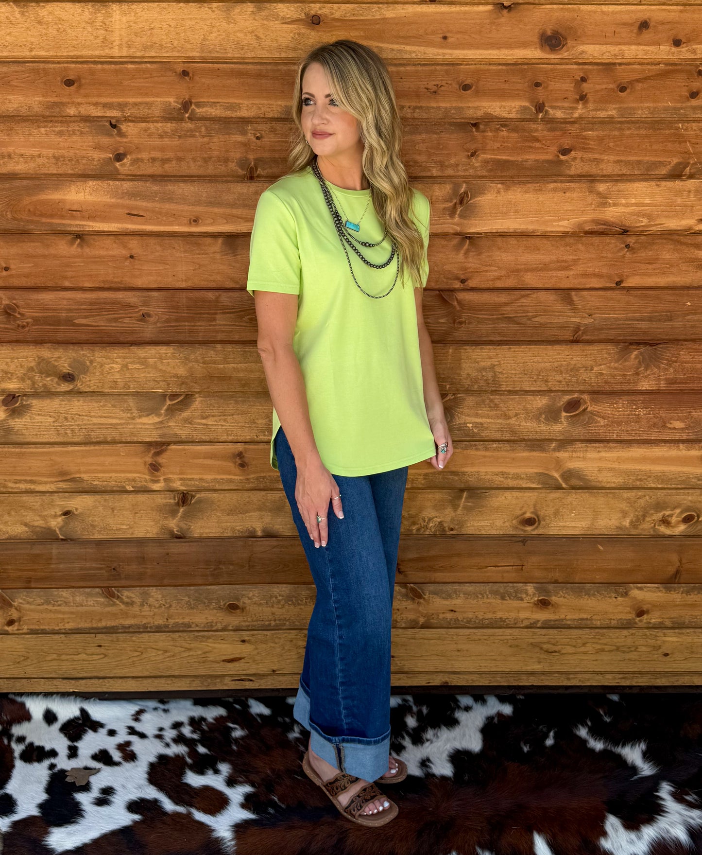Cloud Basic Free Tee *Lime