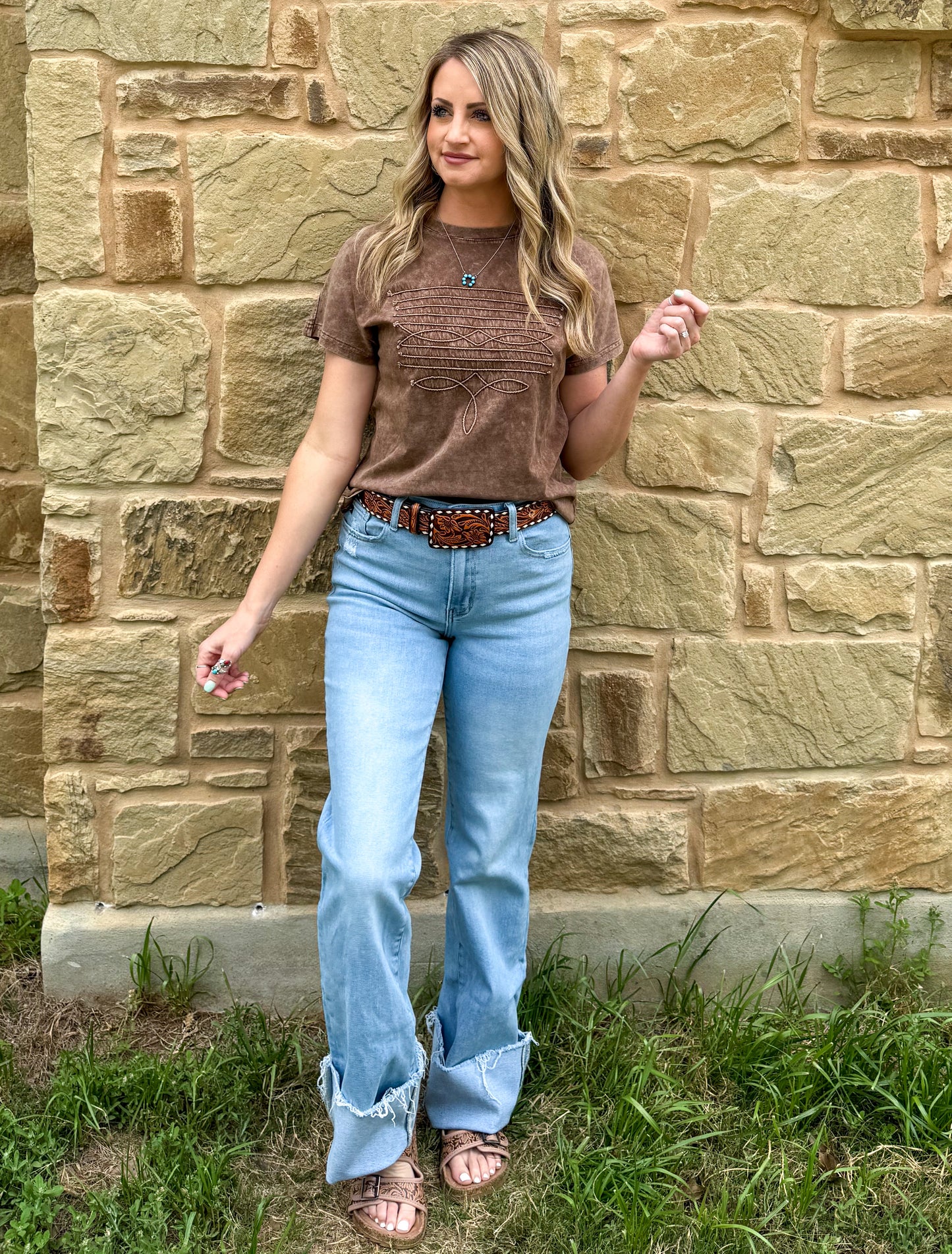Rope Boot Stitch Top