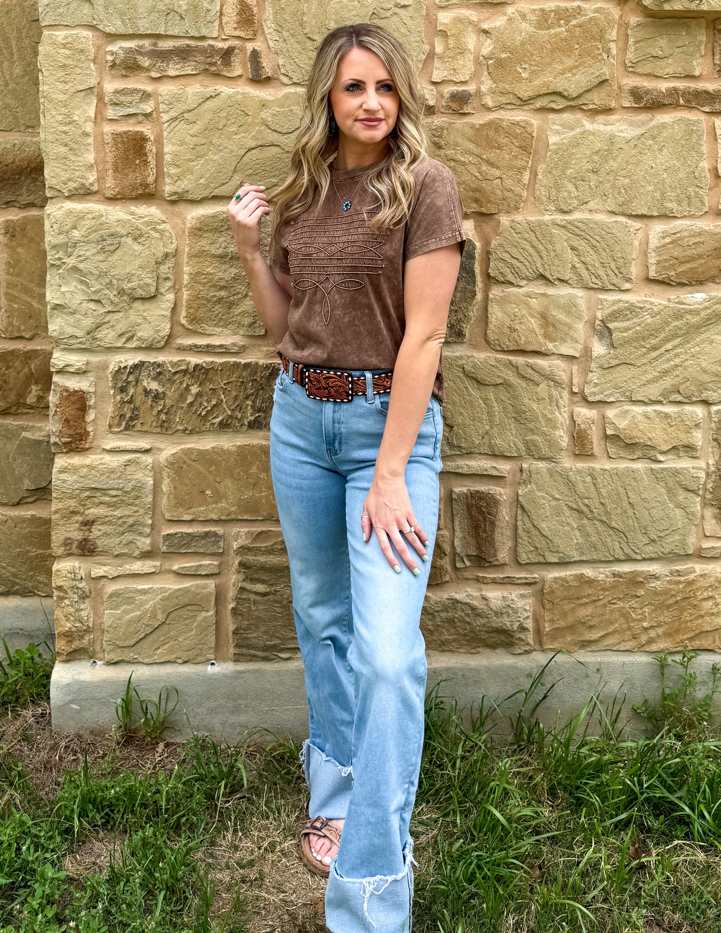 Rope Boot Stitch Top