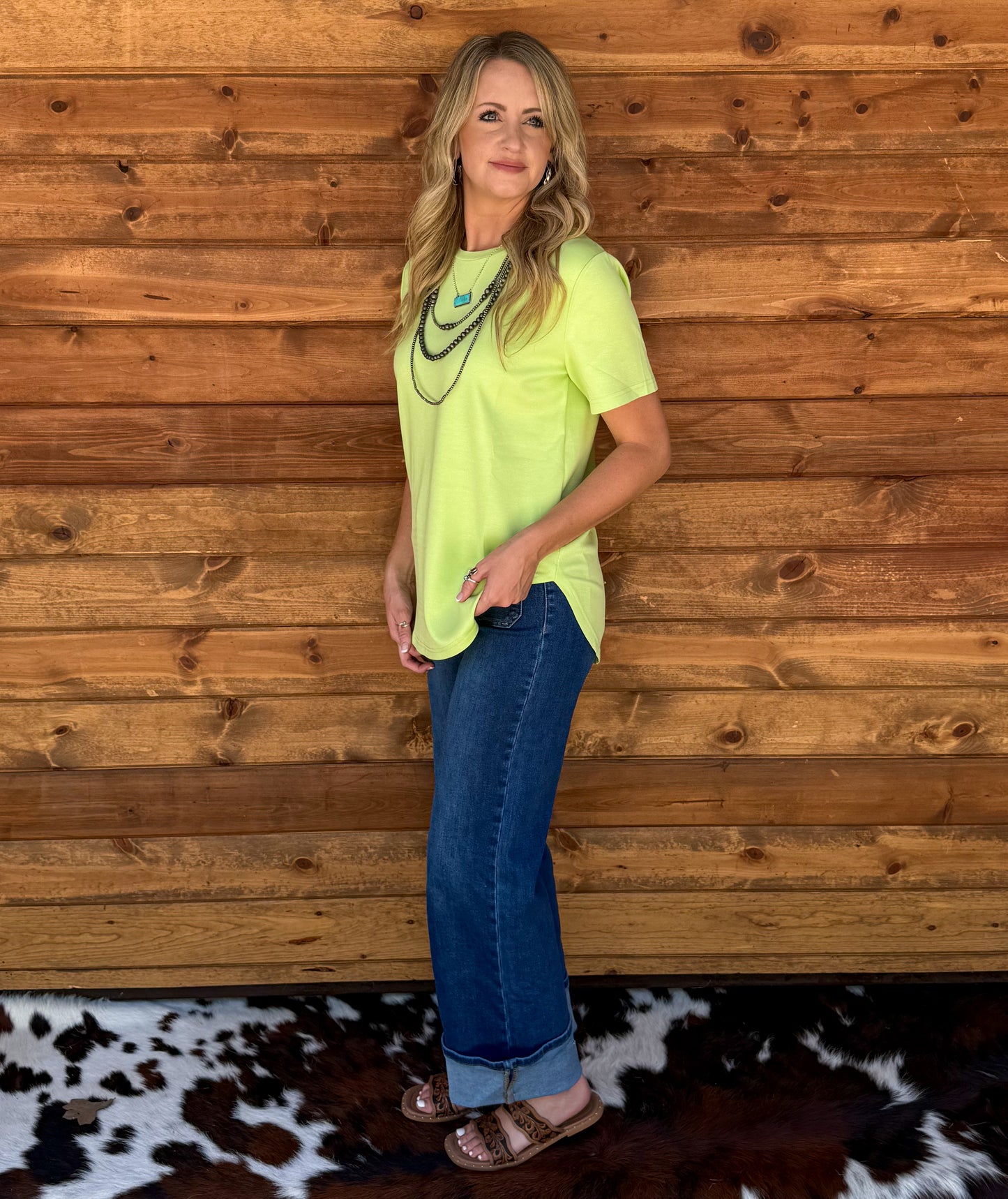 Cloud Basic Free Tee *Lime