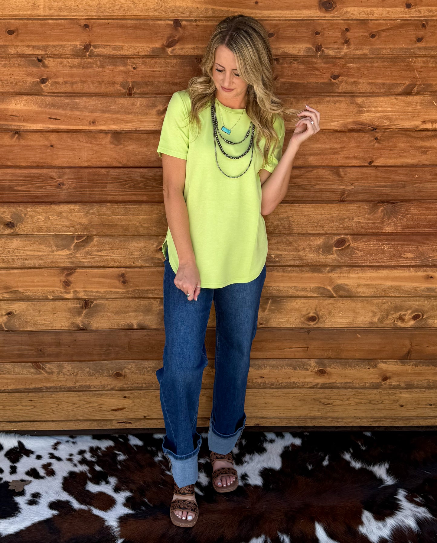 Cloud Basic Free Tee *Lime