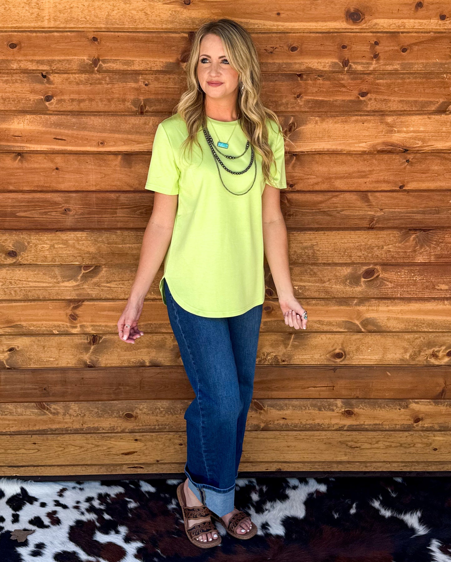 Cloud Basic Free Tee *Lime