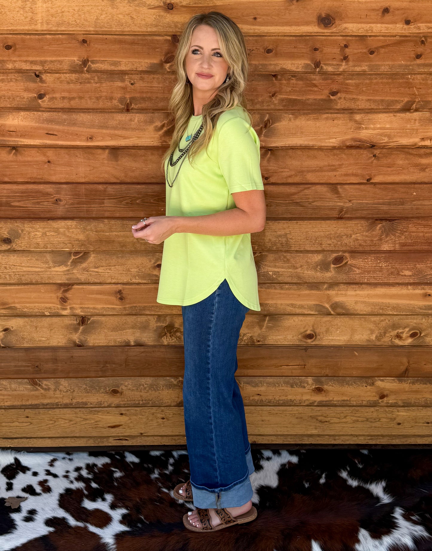 Cloud Basic Free Tee *Lime