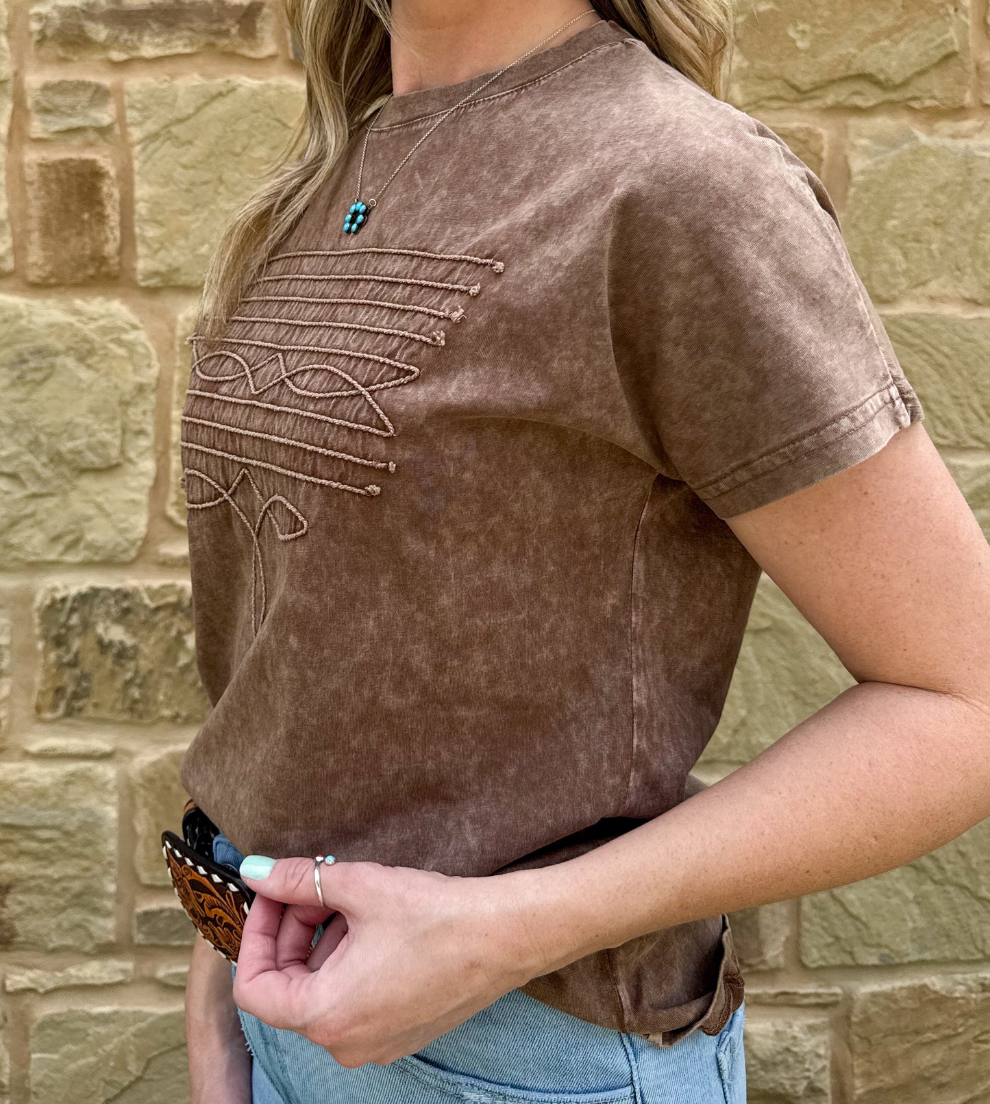 Rope Boot Stitch Top
