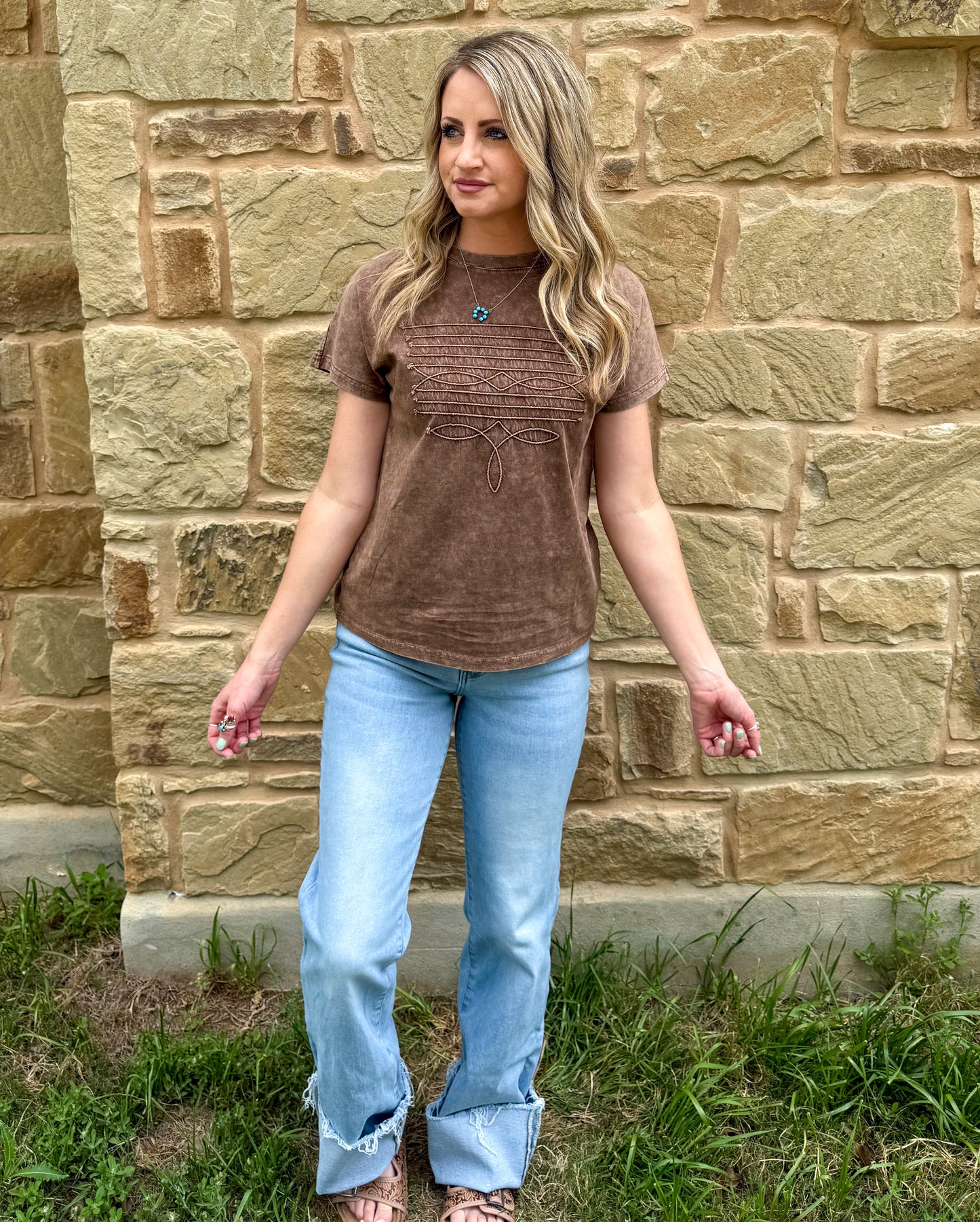 Rope Boot Stitch Top